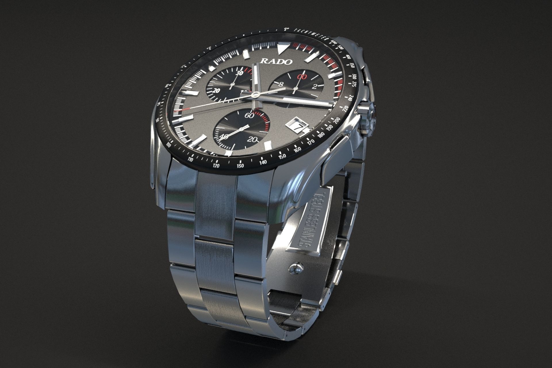 watch silver 3D model_49