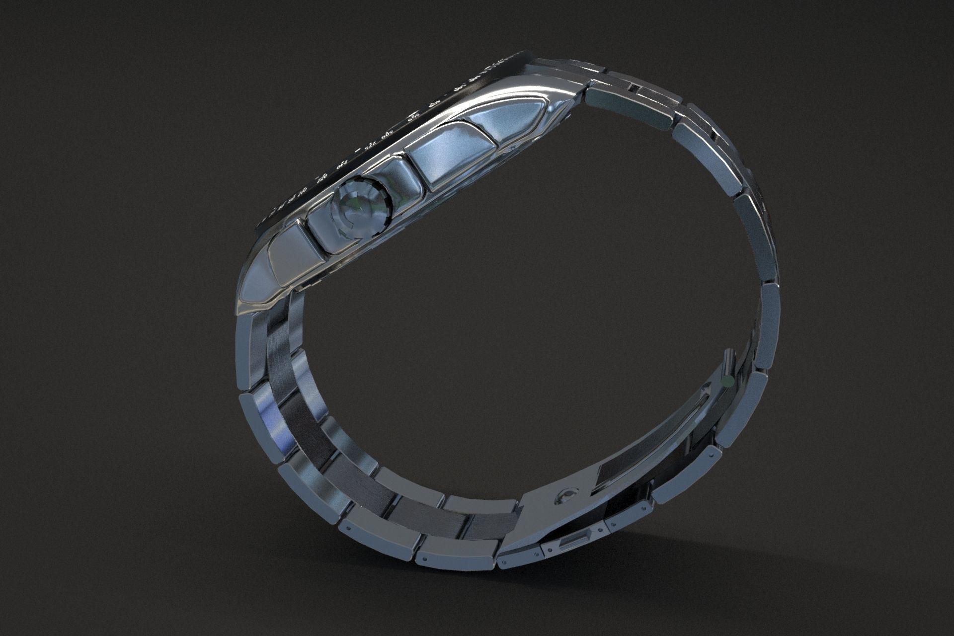 watch silver 3D model_21