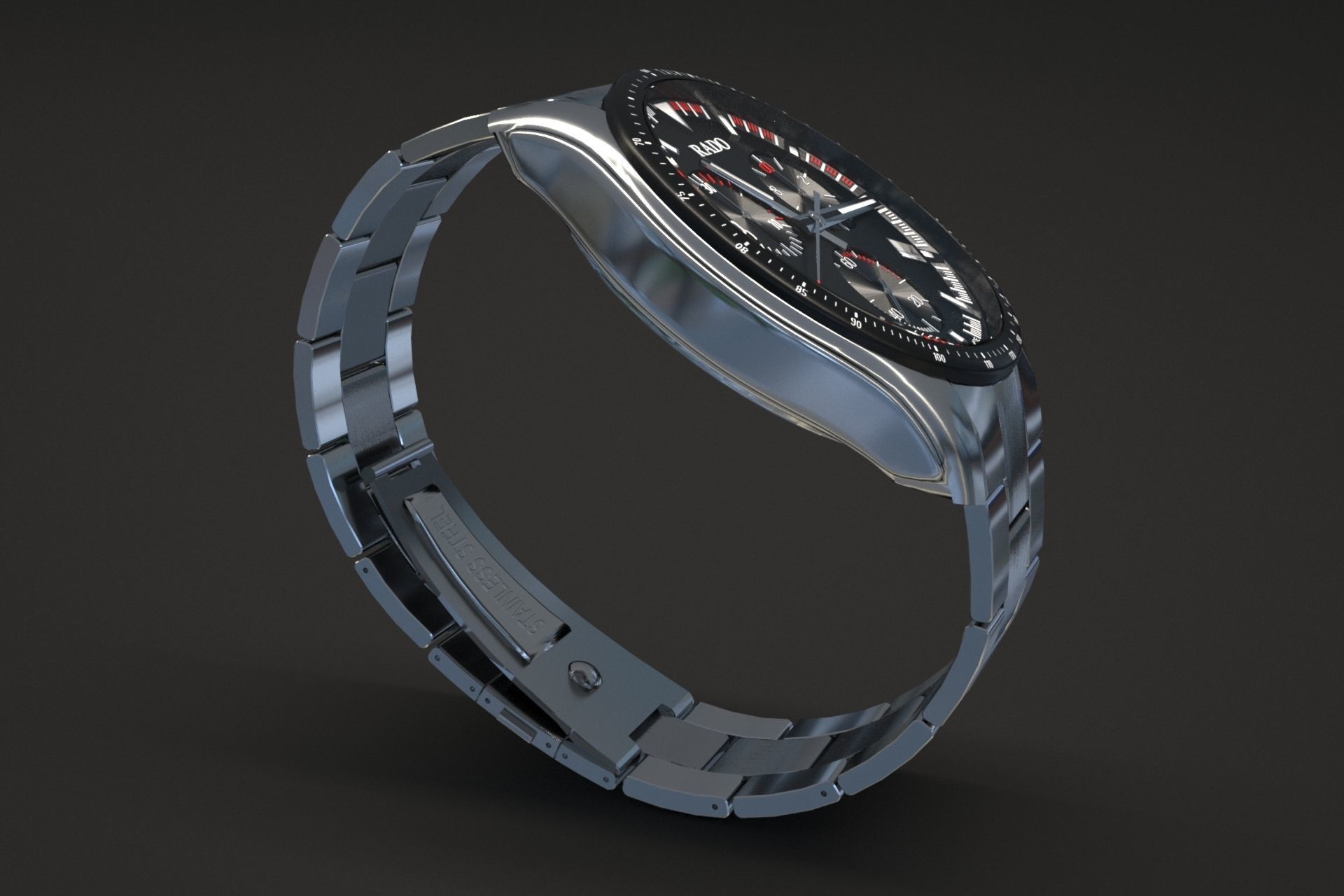 watch silver 3D model_40