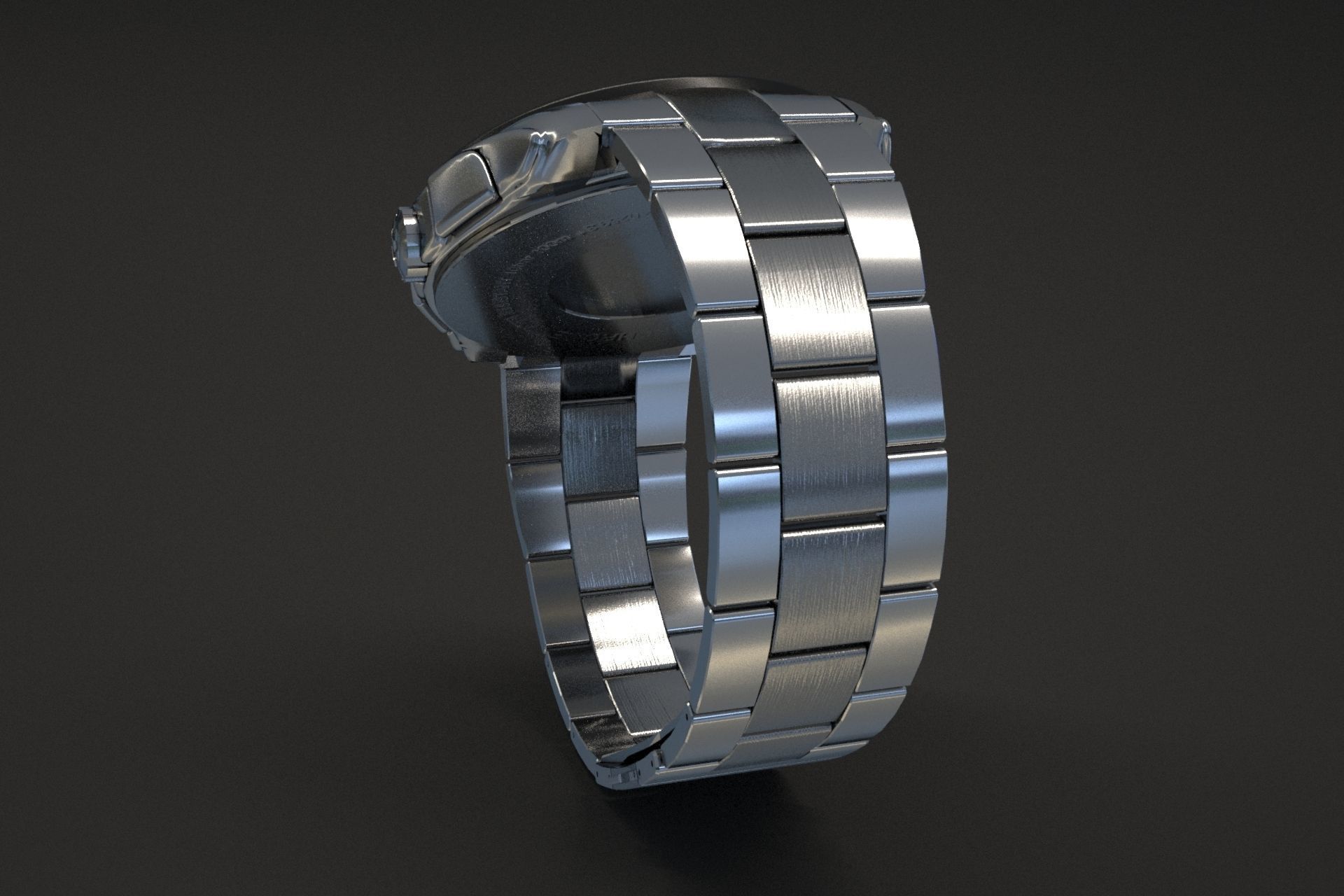 watch silver 3D model_27