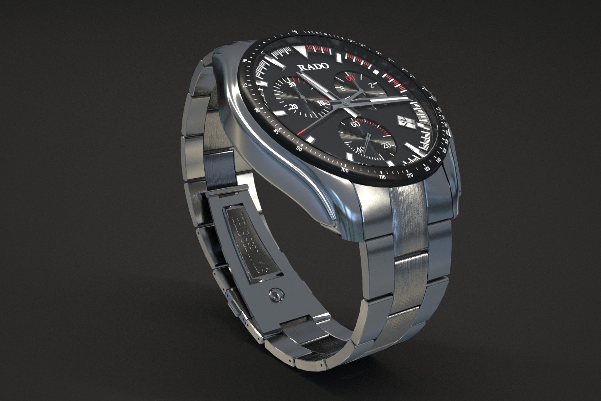 watch silver 3D model_43