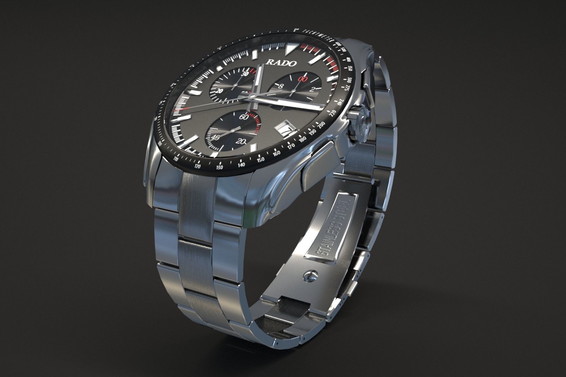 watch silver 3D model_50
