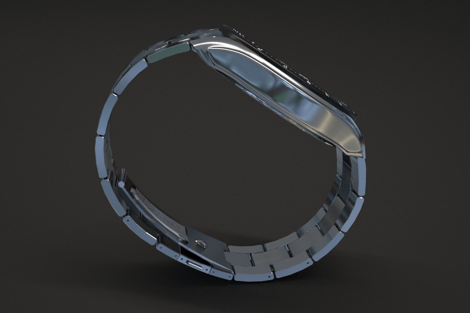 watch silver 3D model_37