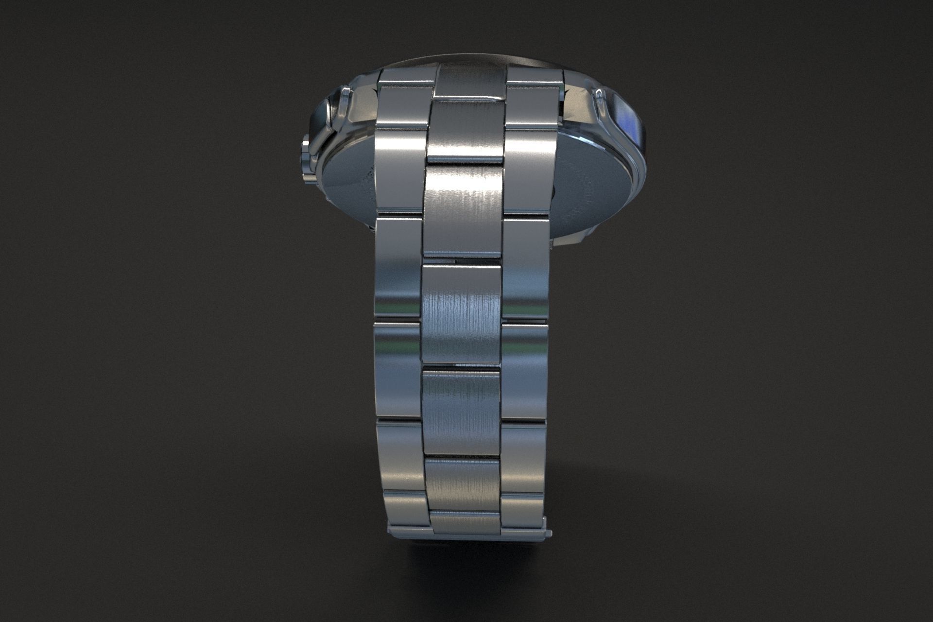 watch silver 3D model_29