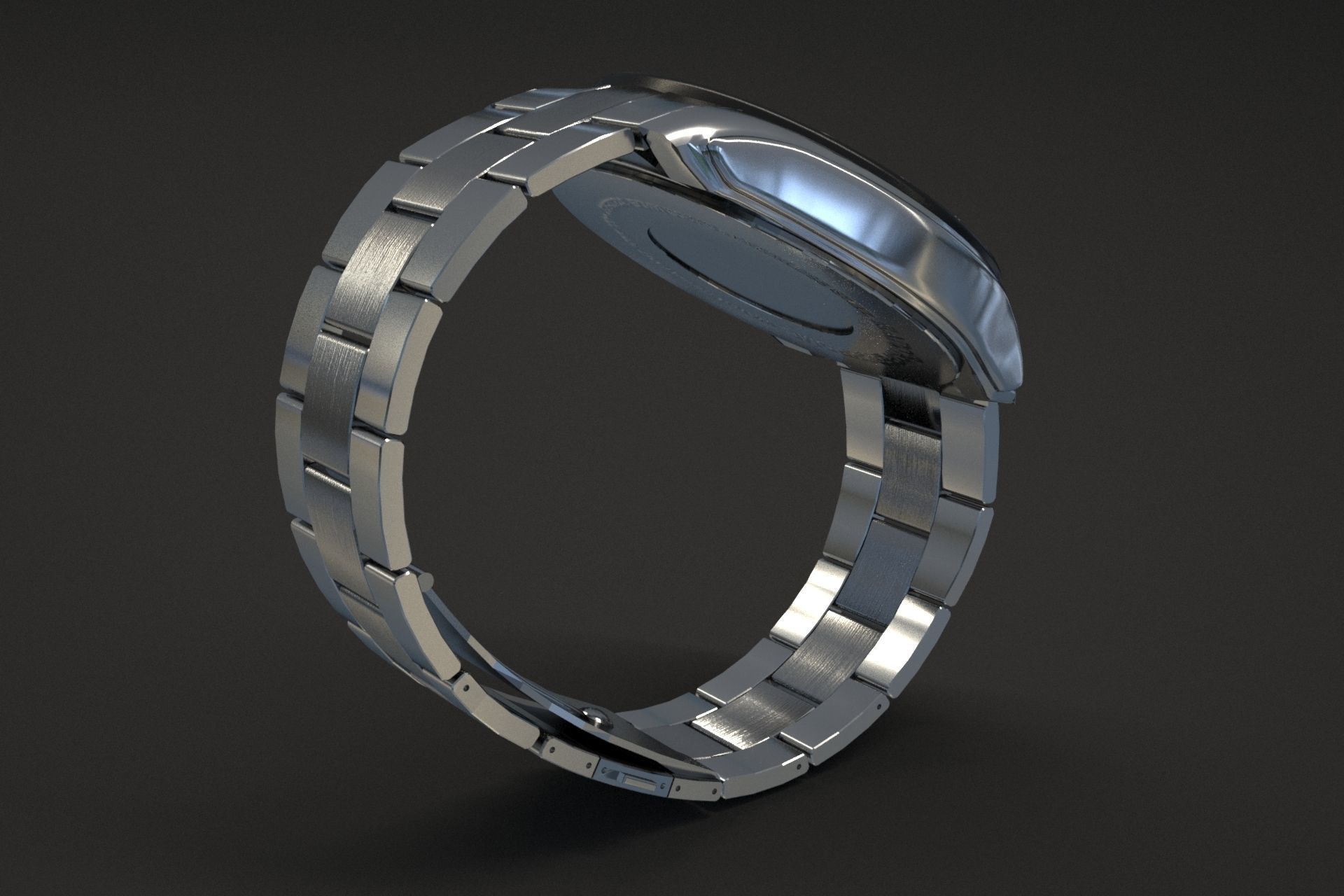 watch silver 3D model_34