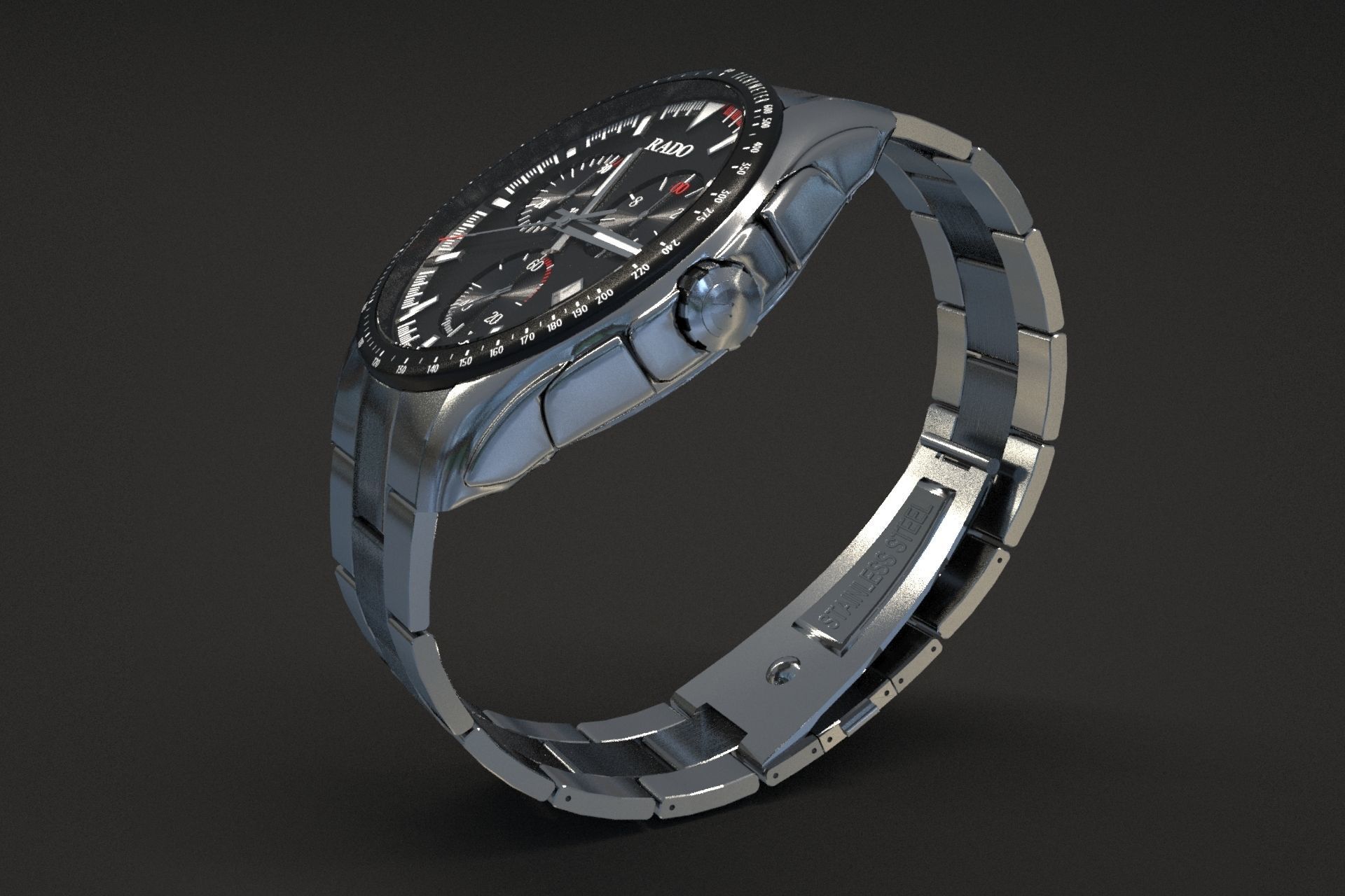 watch silver 3D model_17