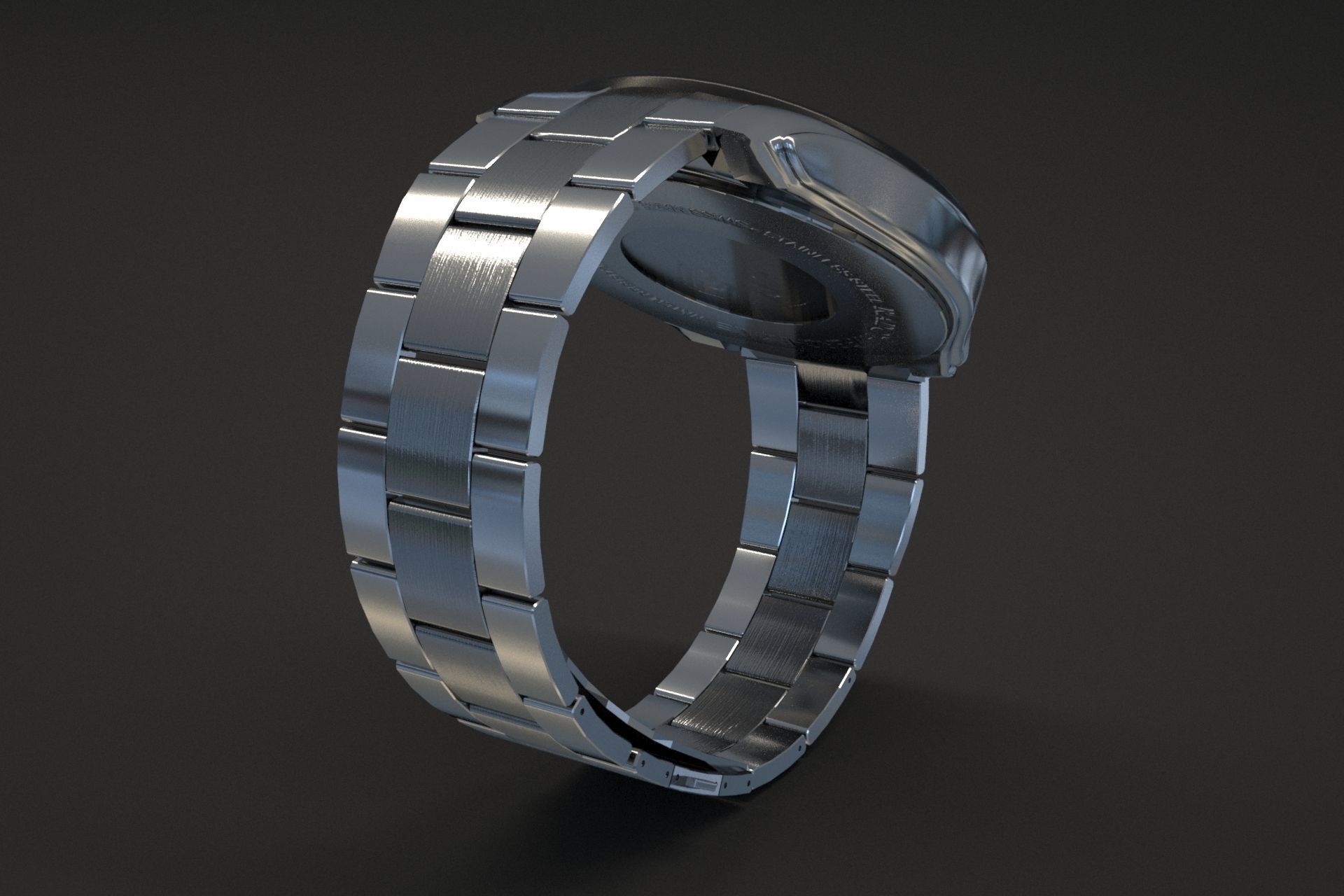 watch silver 3D model_32