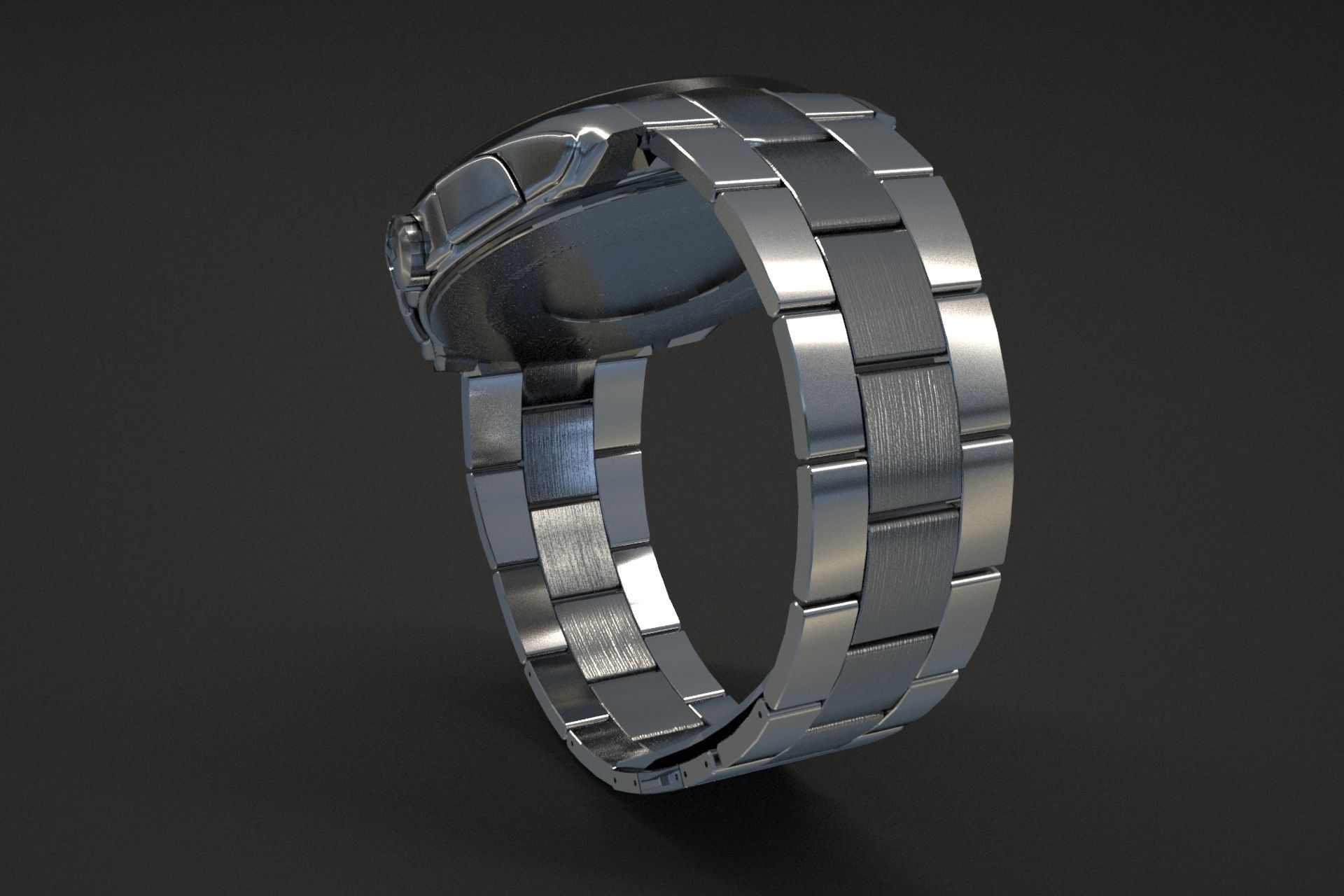 watch silver 3D model_26
