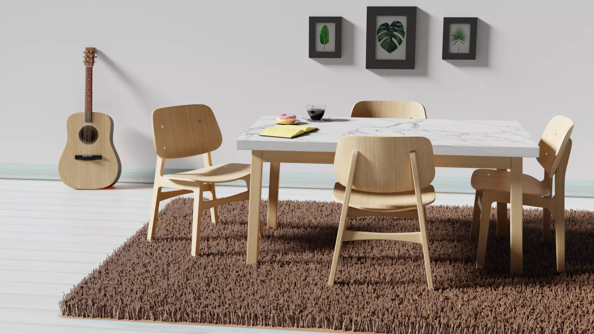 Dining Living Room 3D model