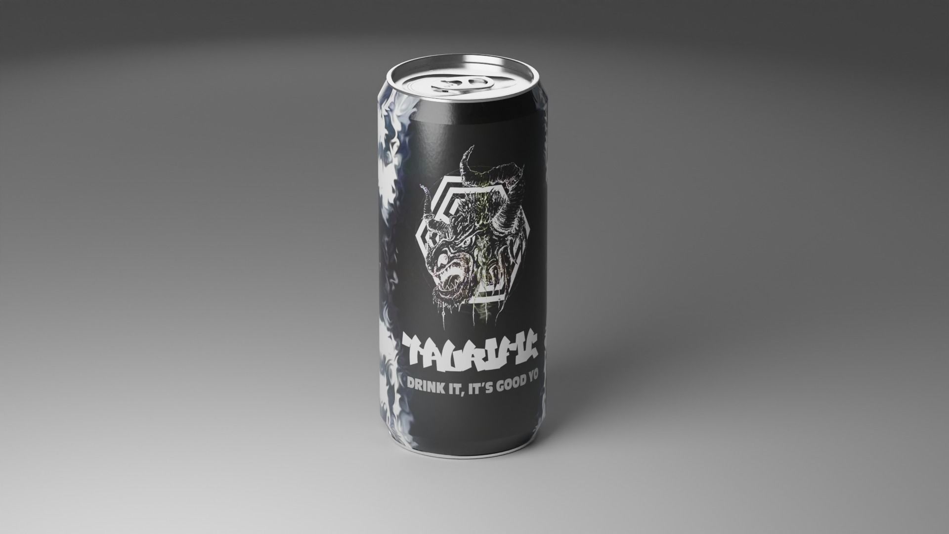 Energy Drink Can 3D model_2