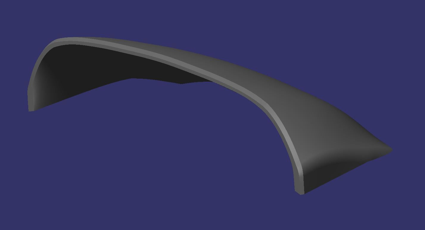 Toyota Celilca 2002 - Roof Spoiler 3D print model_3