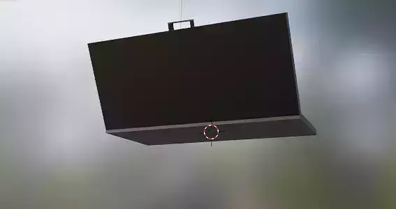 maletin box hanging from ceiling