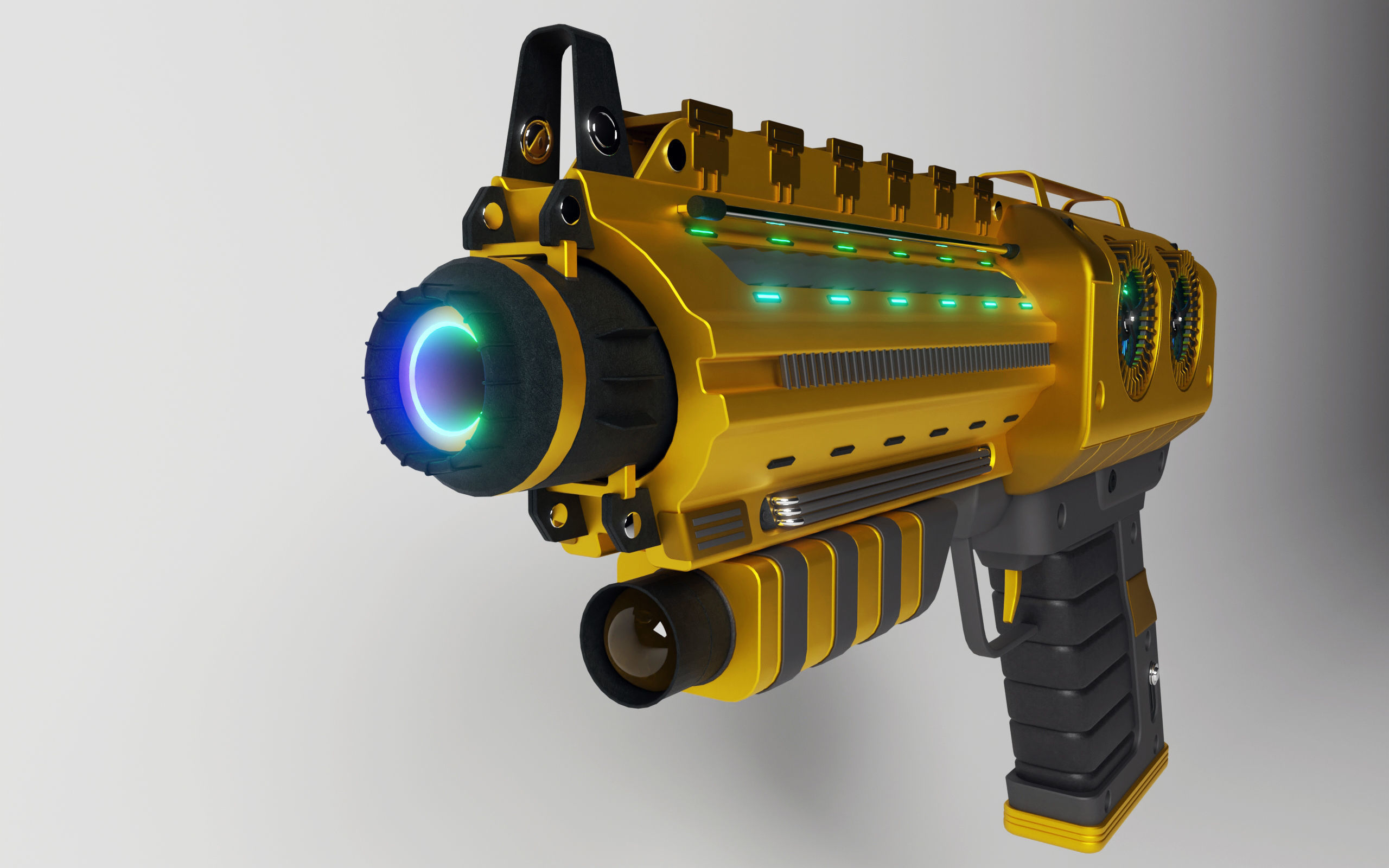 Scifi Gun 3D model_7