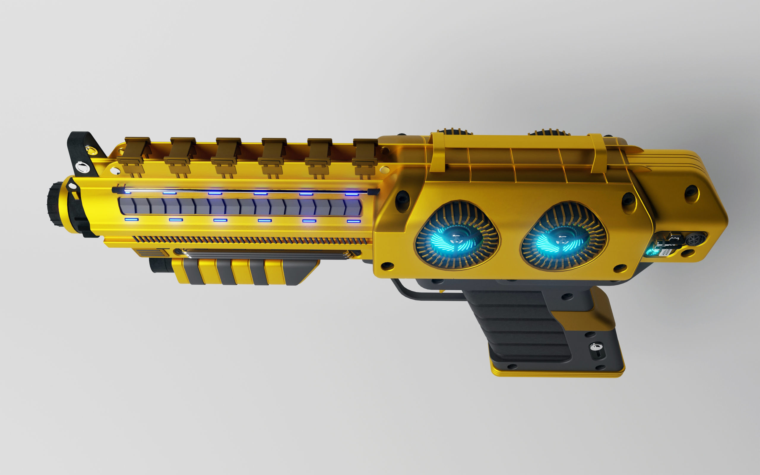 Scifi Gun 3D model_6