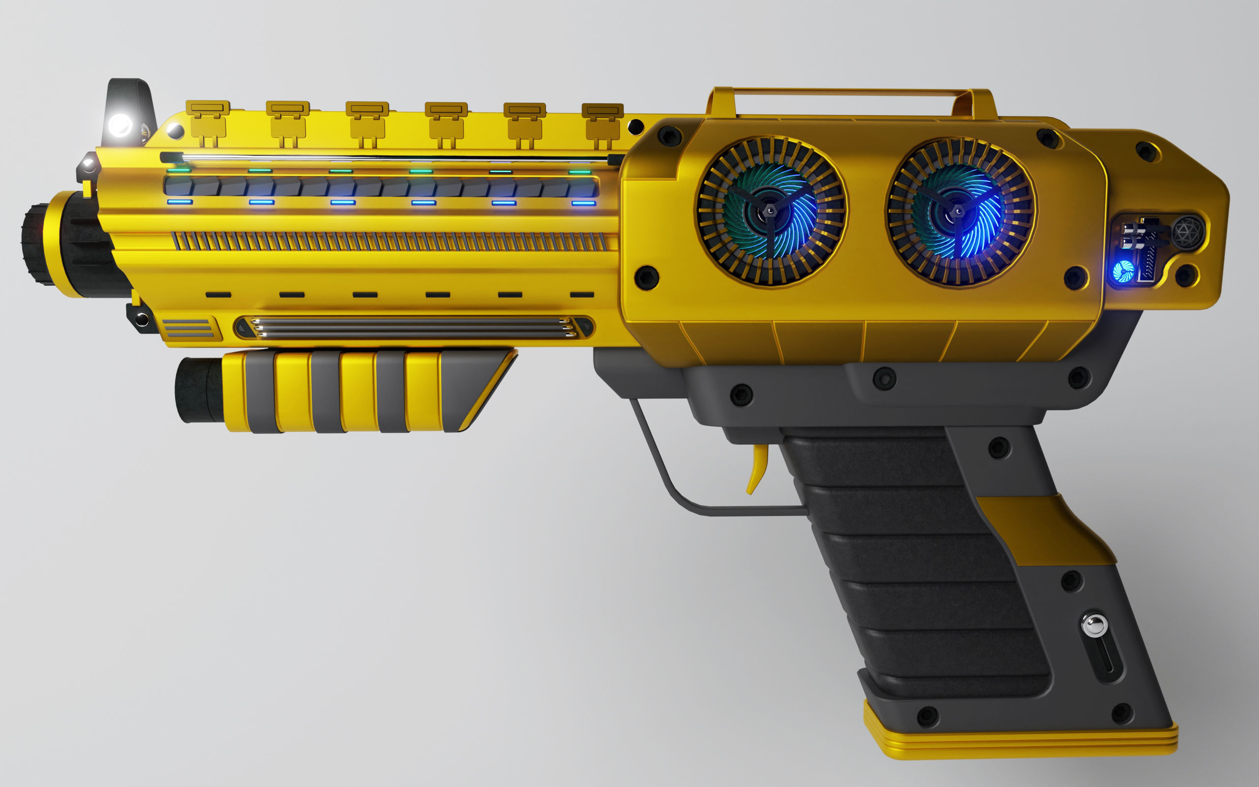 Scifi Gun 3D model_2