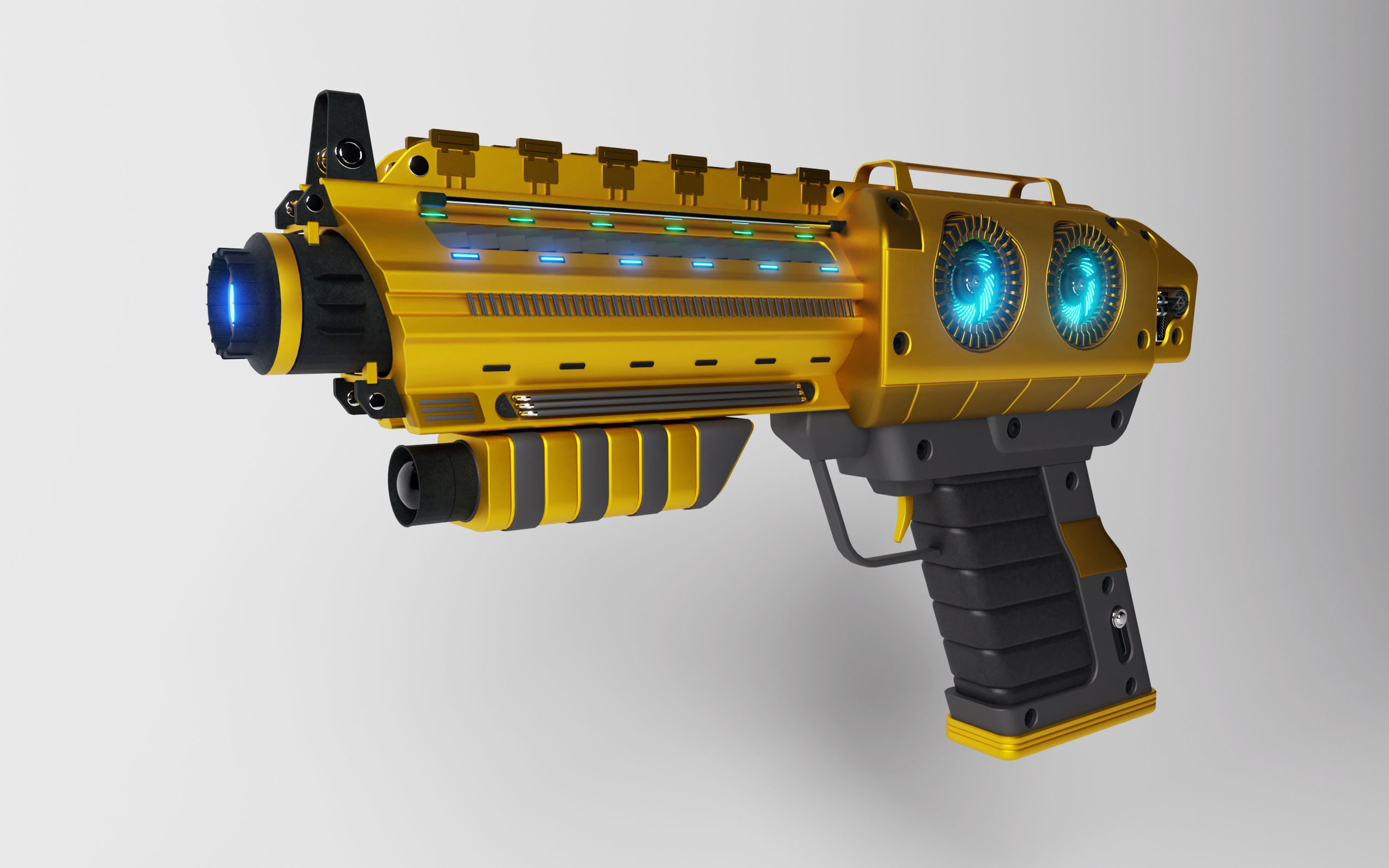 Scifi Gun 3D model_1