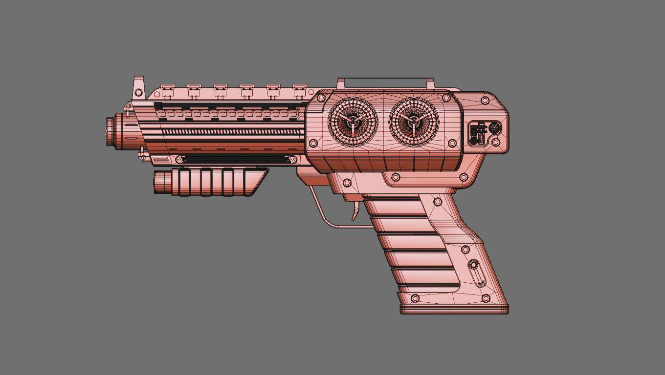 Scifi Gun 3D model_11
