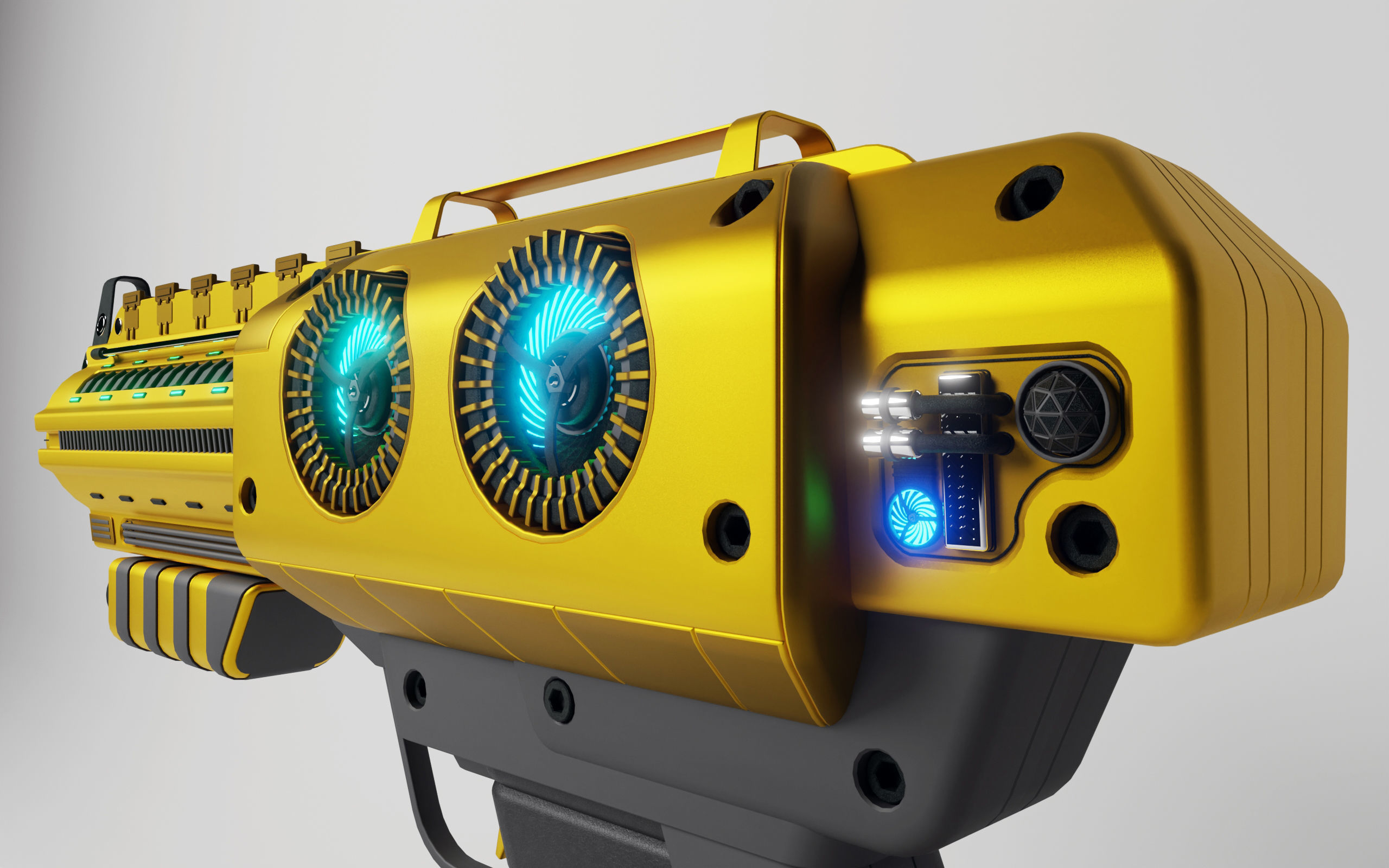 Scifi Gun 3D model_4