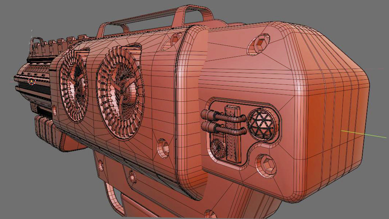 Scifi Gun 3D model_12