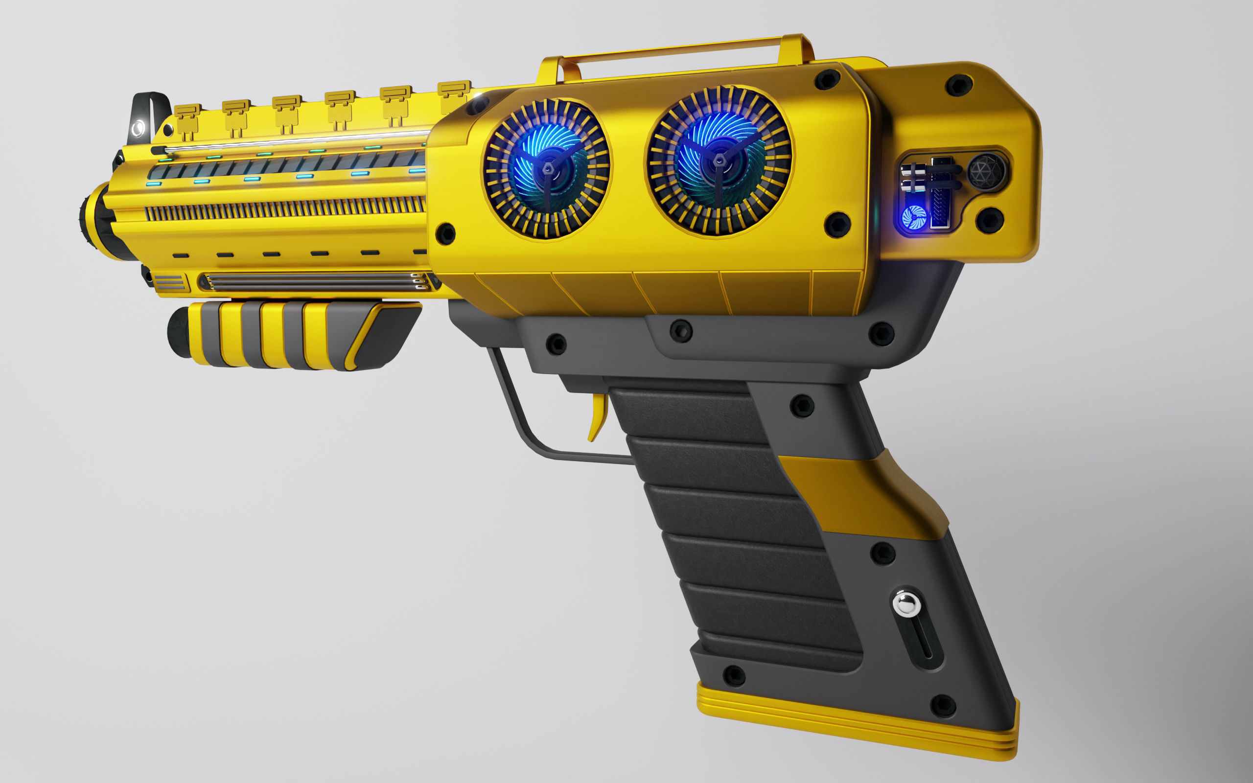 Scifi Gun 3D model_3