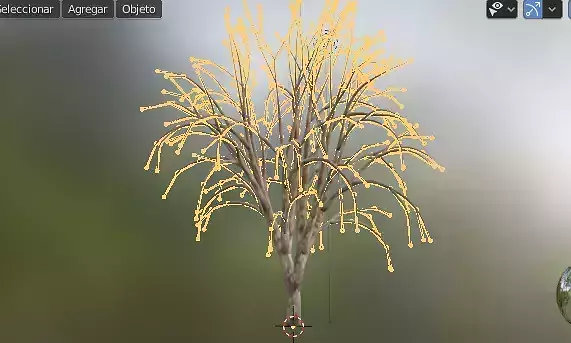 arbol twigs and branches 3D model