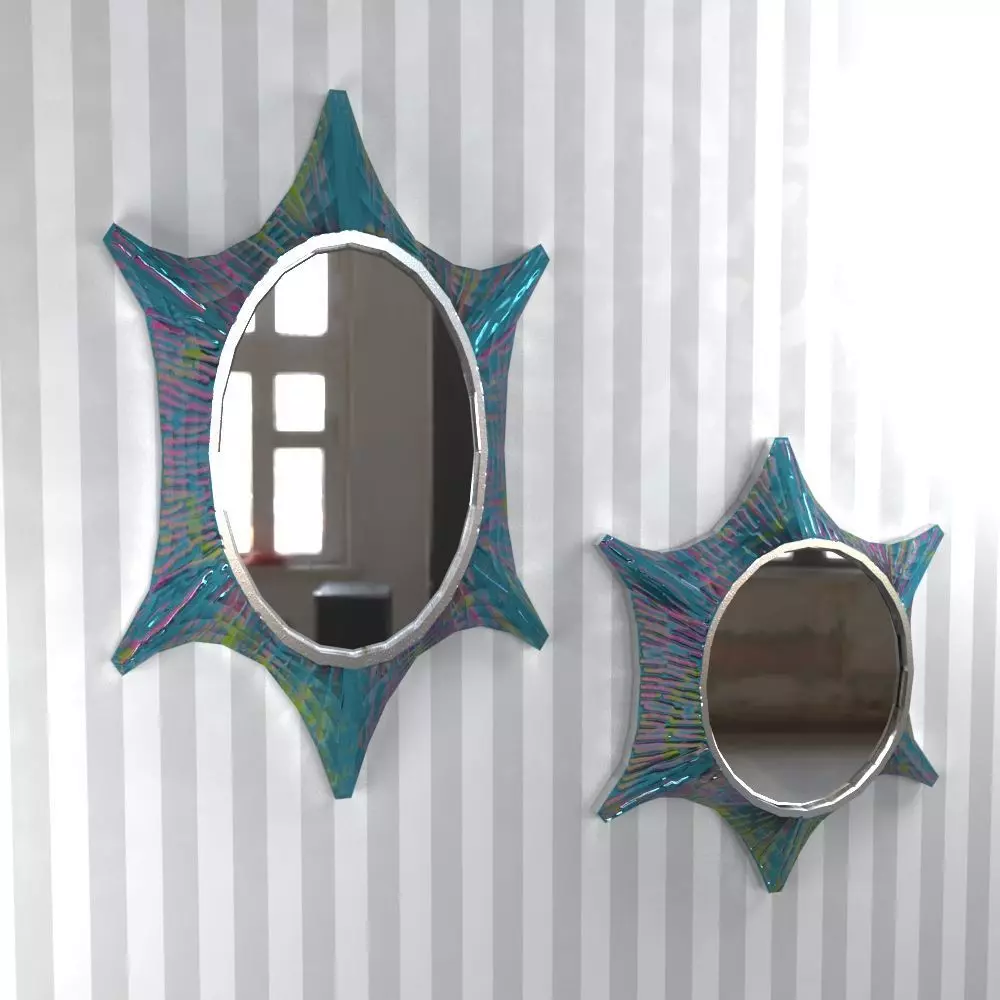 Litmus Wall Mirrors Free low-poly 3D model