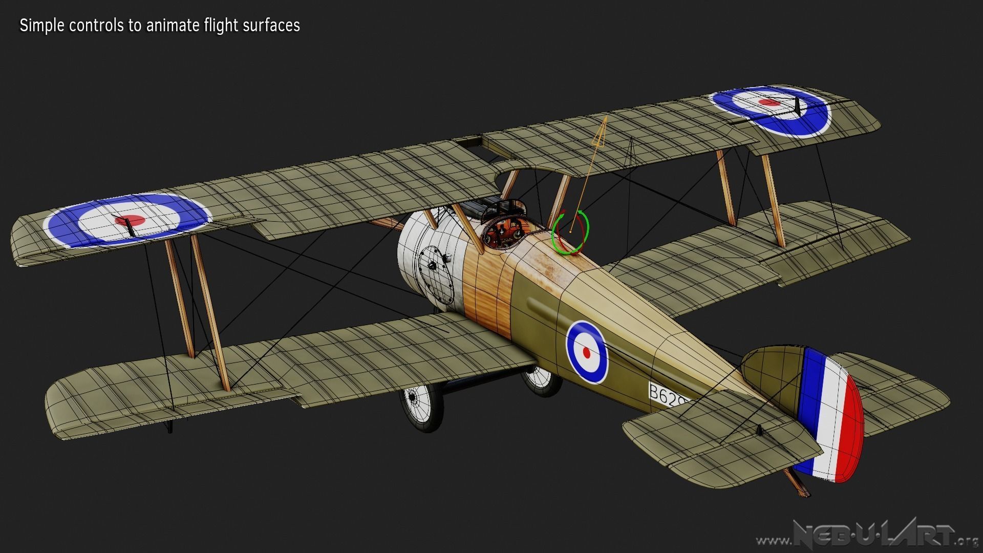 Sopwith Camel F1 3D model_5