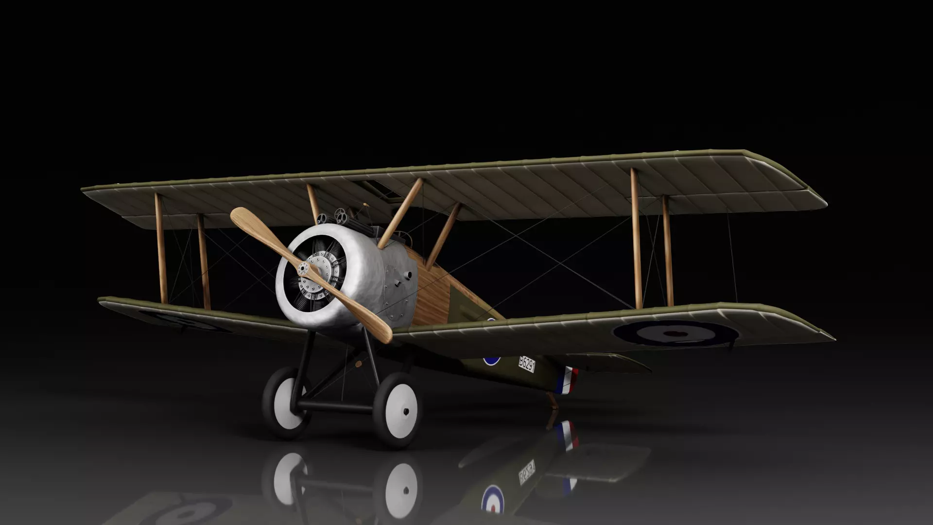 Sopwith Camel F1 3D model_0