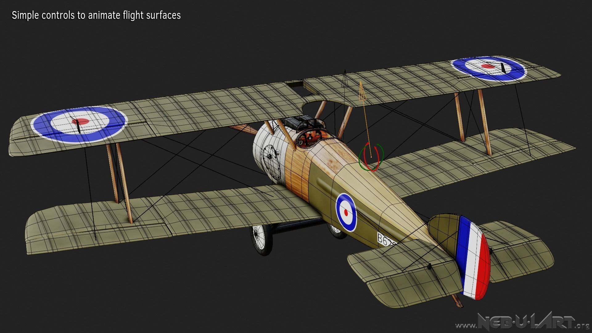 Sopwith Camel F1 3D model_7