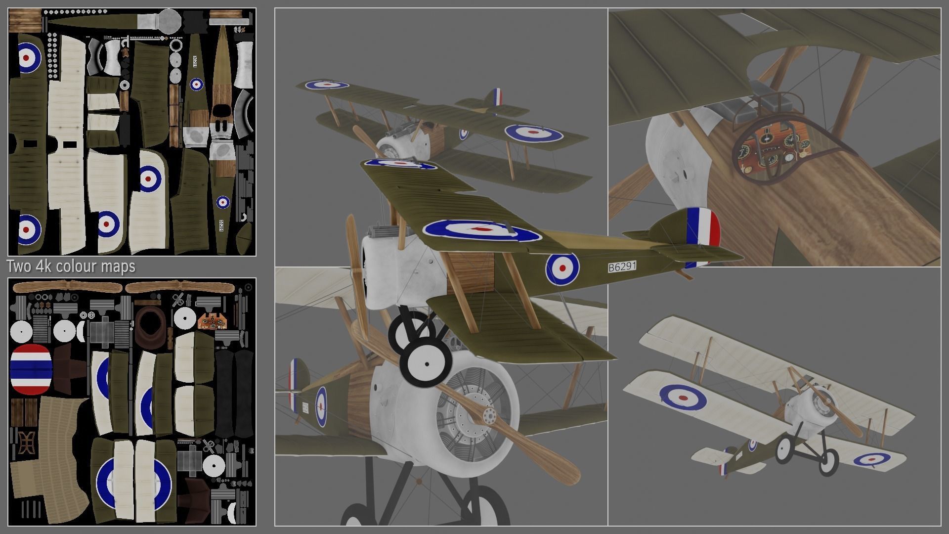 Sopwith Camel F1 3D model_11