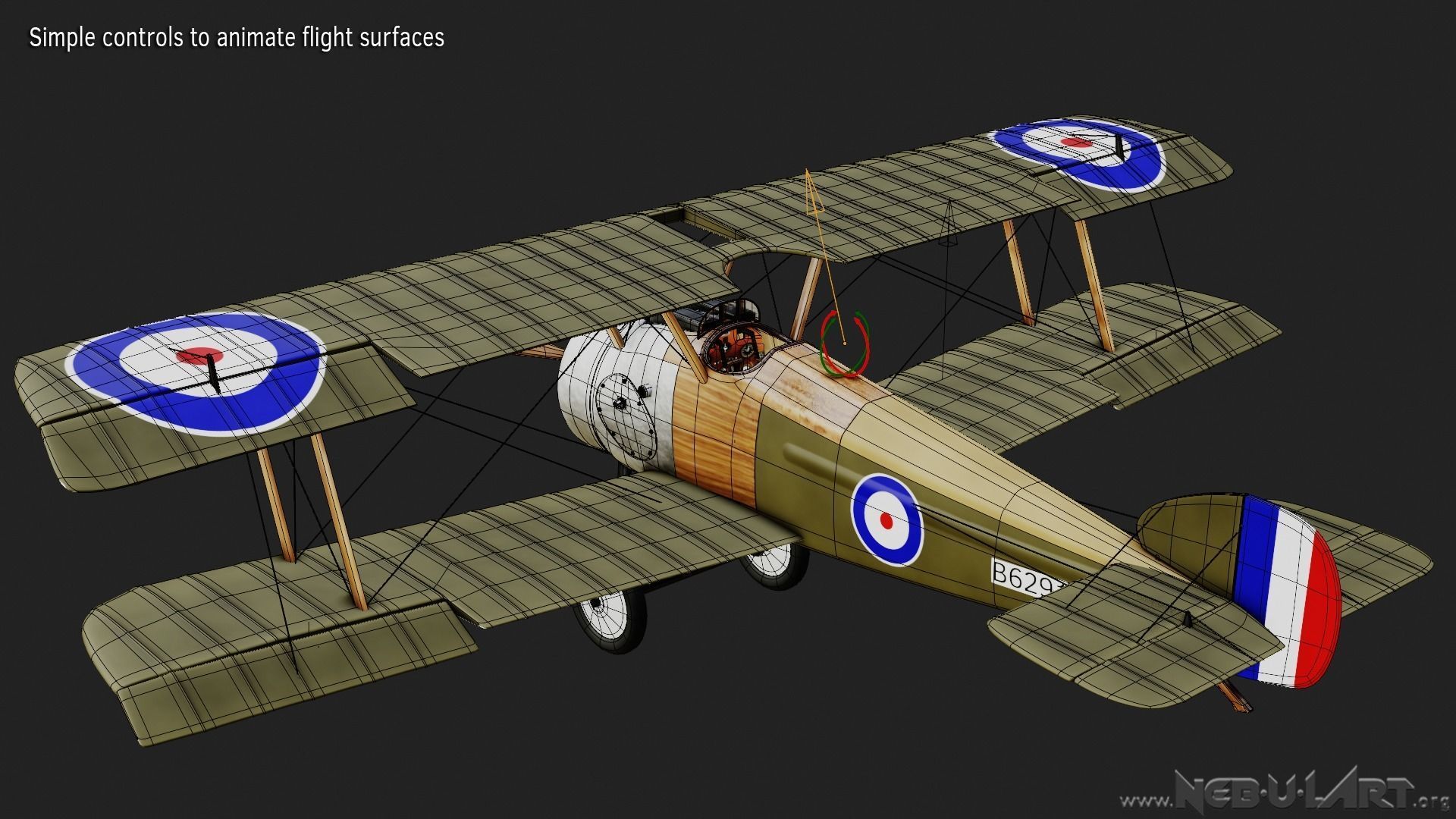 Sopwith Camel F1 3D model_3