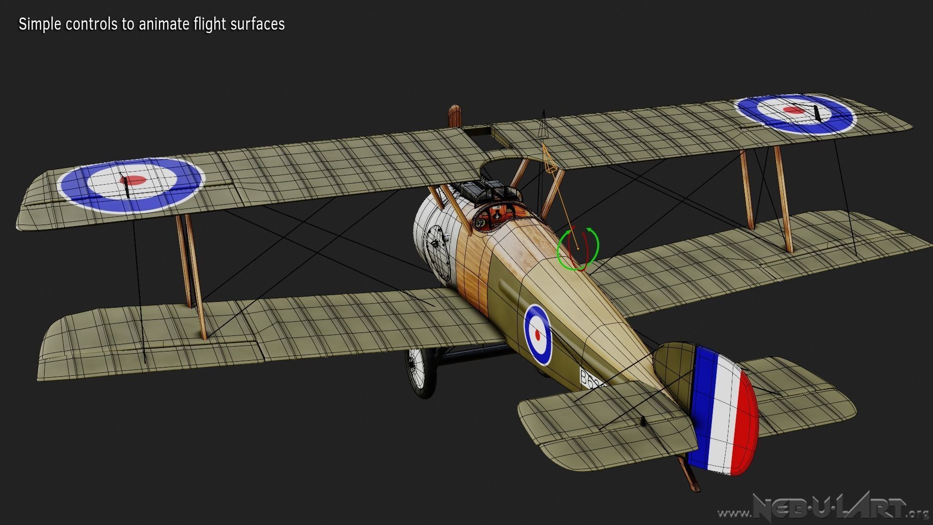 Sopwith Camel F1 3D model_8