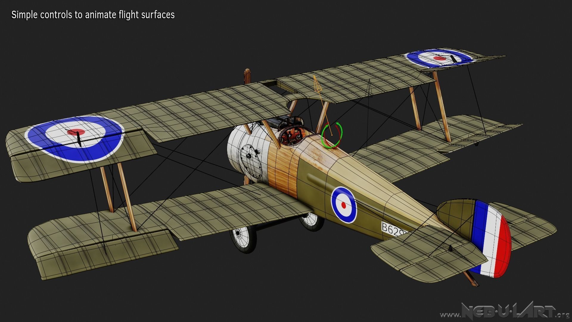 Sopwith Camel F1 3D model_4