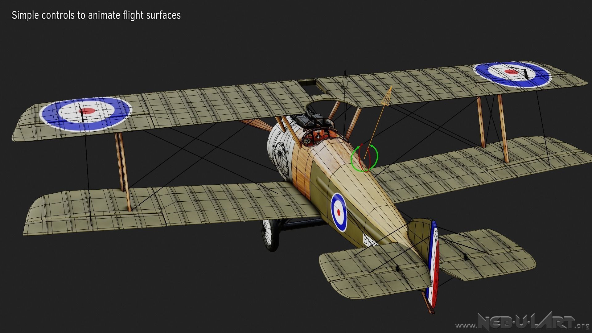 Sopwith Camel F1 3D model_9
