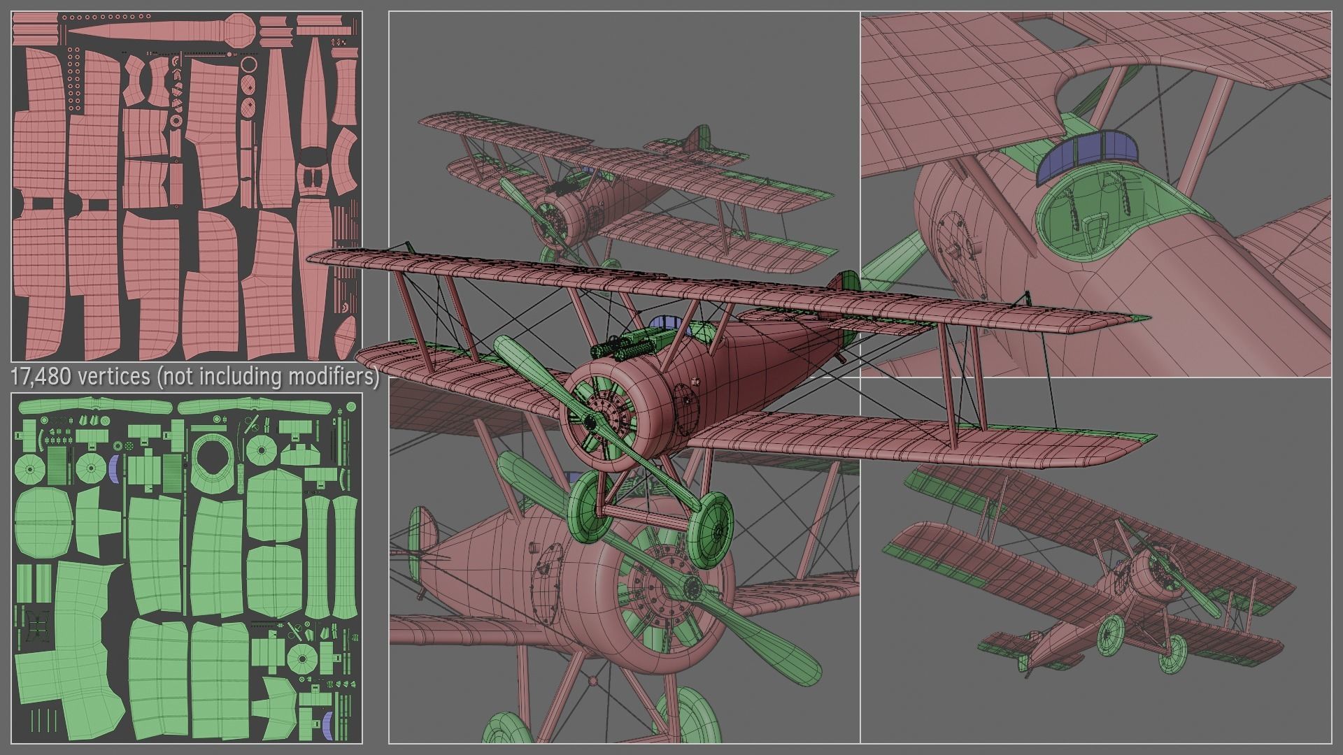 Sopwith Camel F1 3D model_10