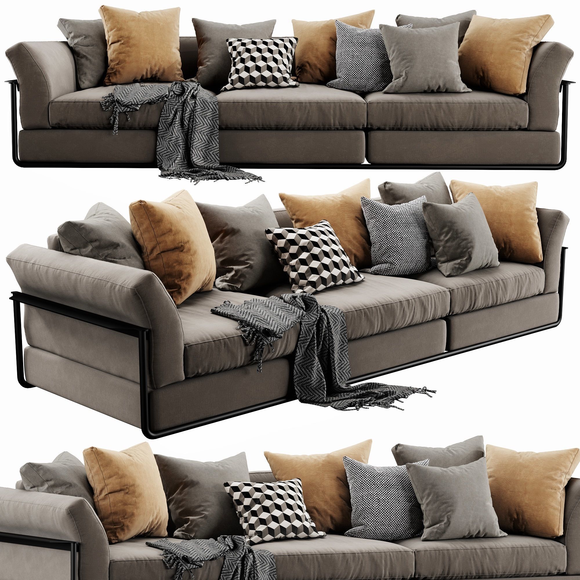 Flexform Zeno 3D model_3