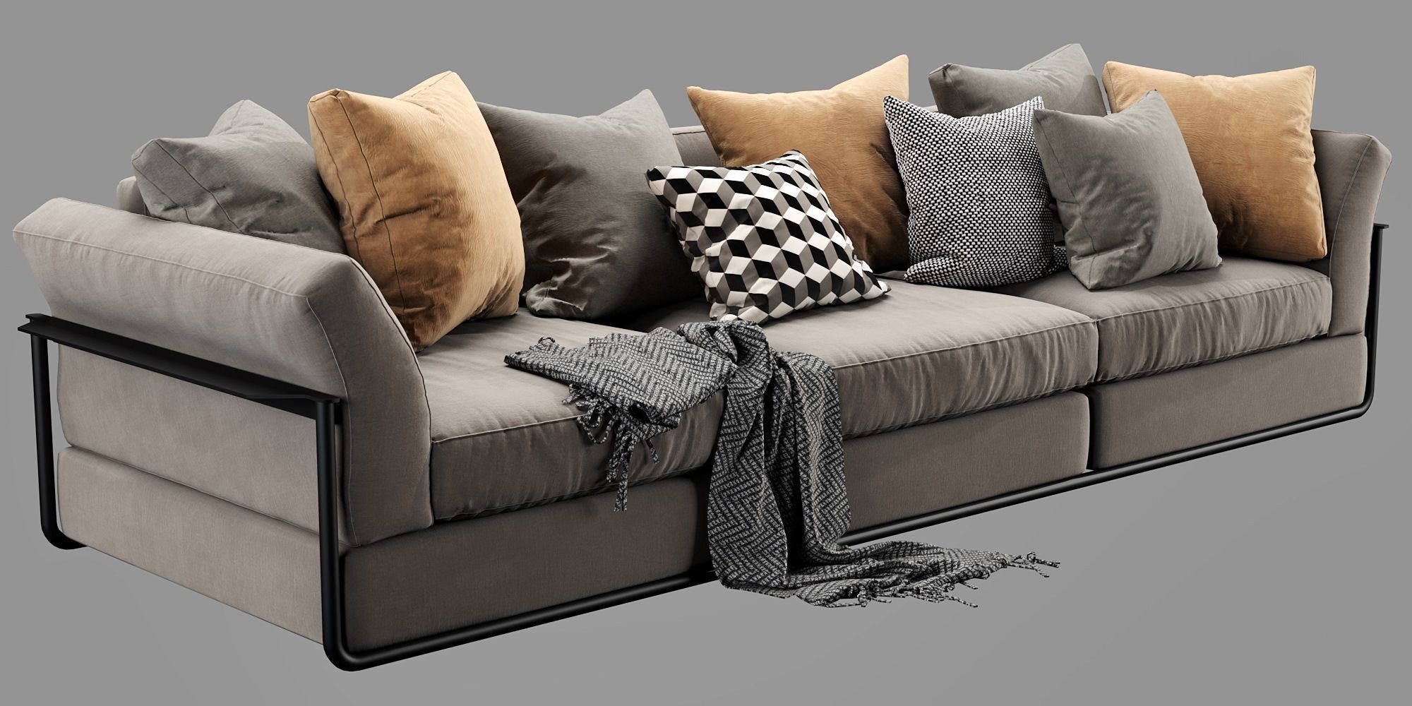 Flexform Zeno 3D model_7