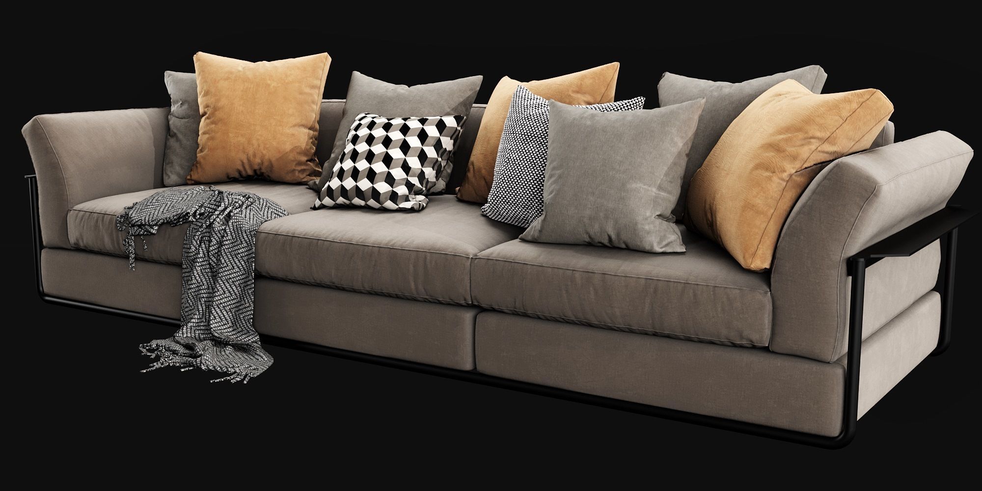 Flexform Zeno 3D model_6