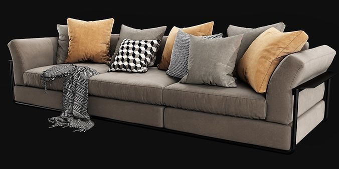 Flexform Zeno 3D model 7