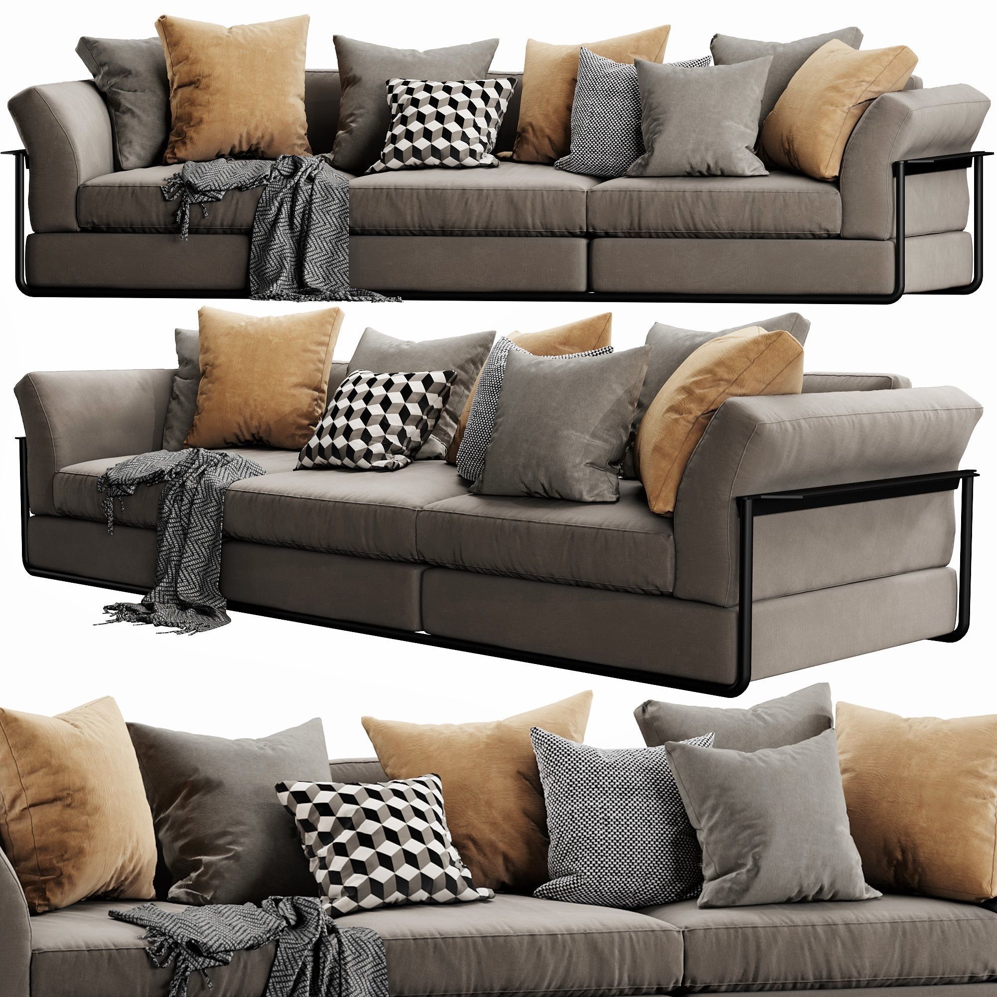 Flexform Zeno 3D model_5