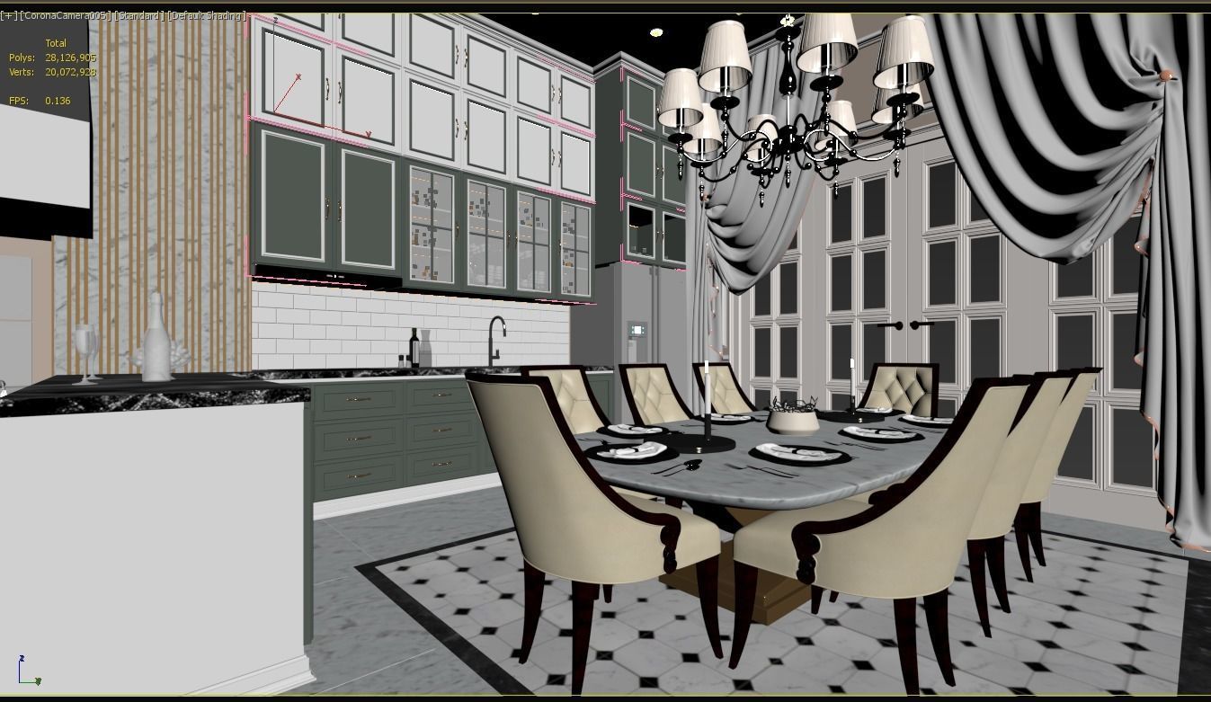 CLASSIC - Apartment interior 3D model_2