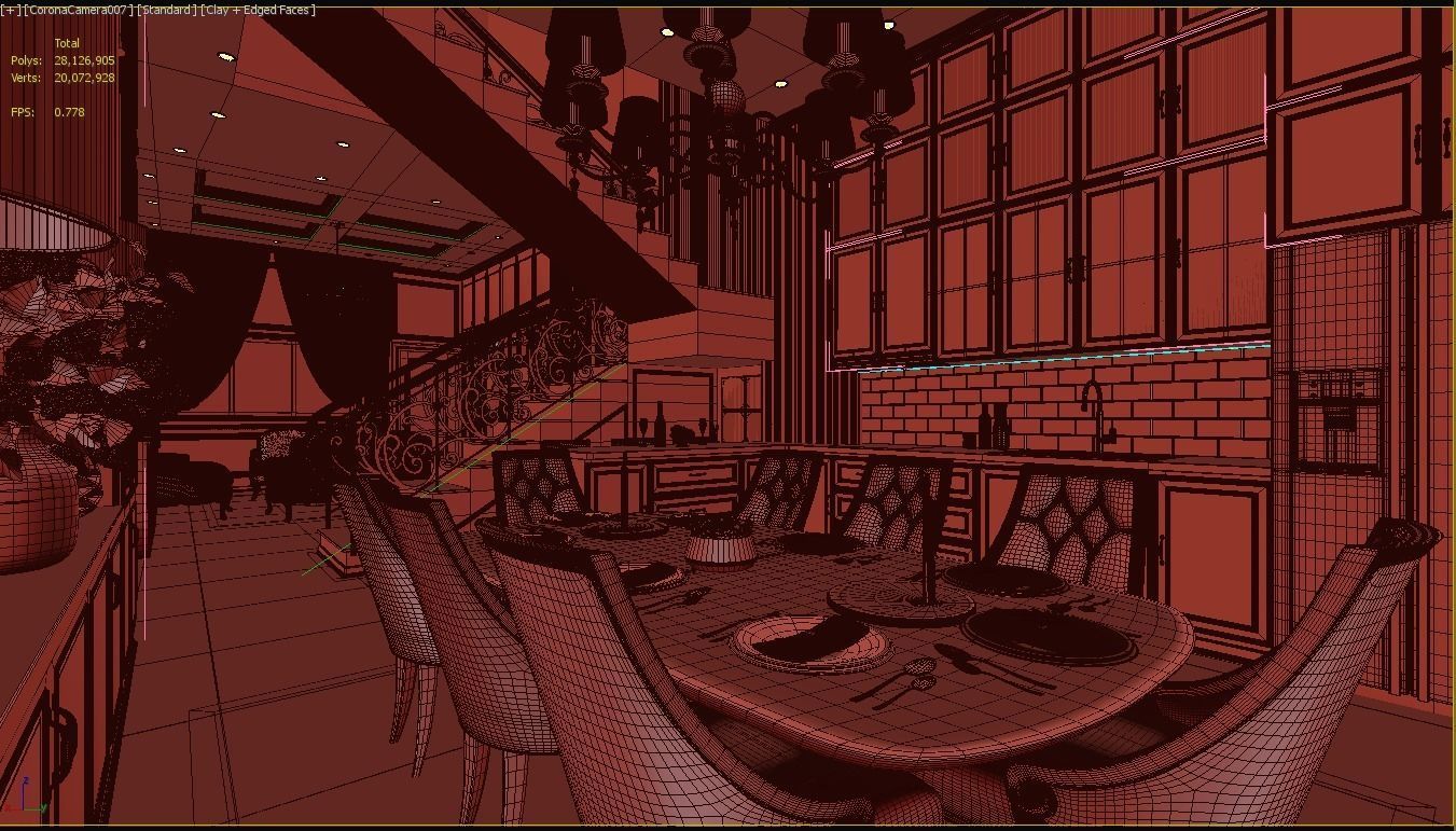 CLASSIC - Apartment interior 3D model_9