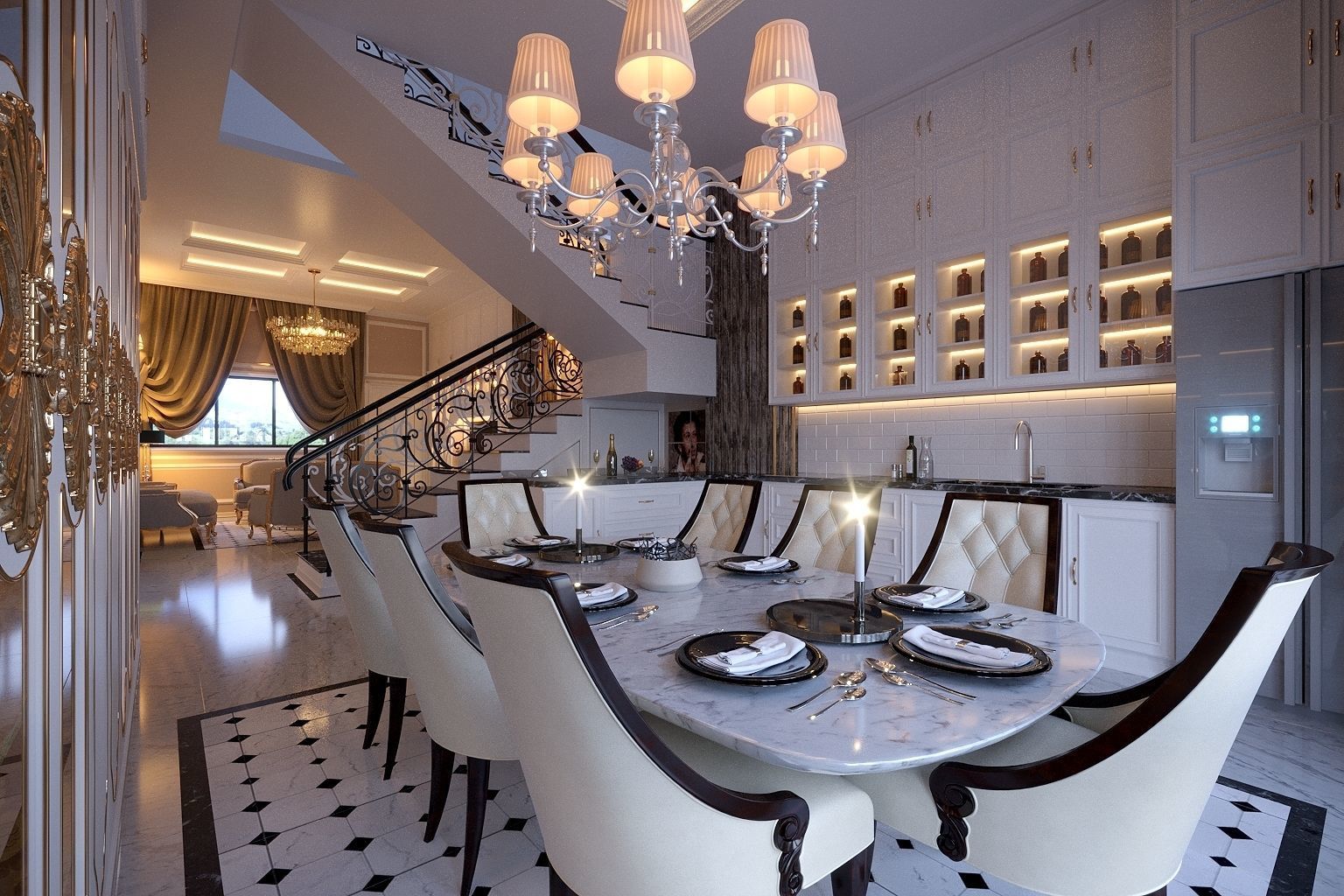 CLASSIC - Apartment interior 3D model_33