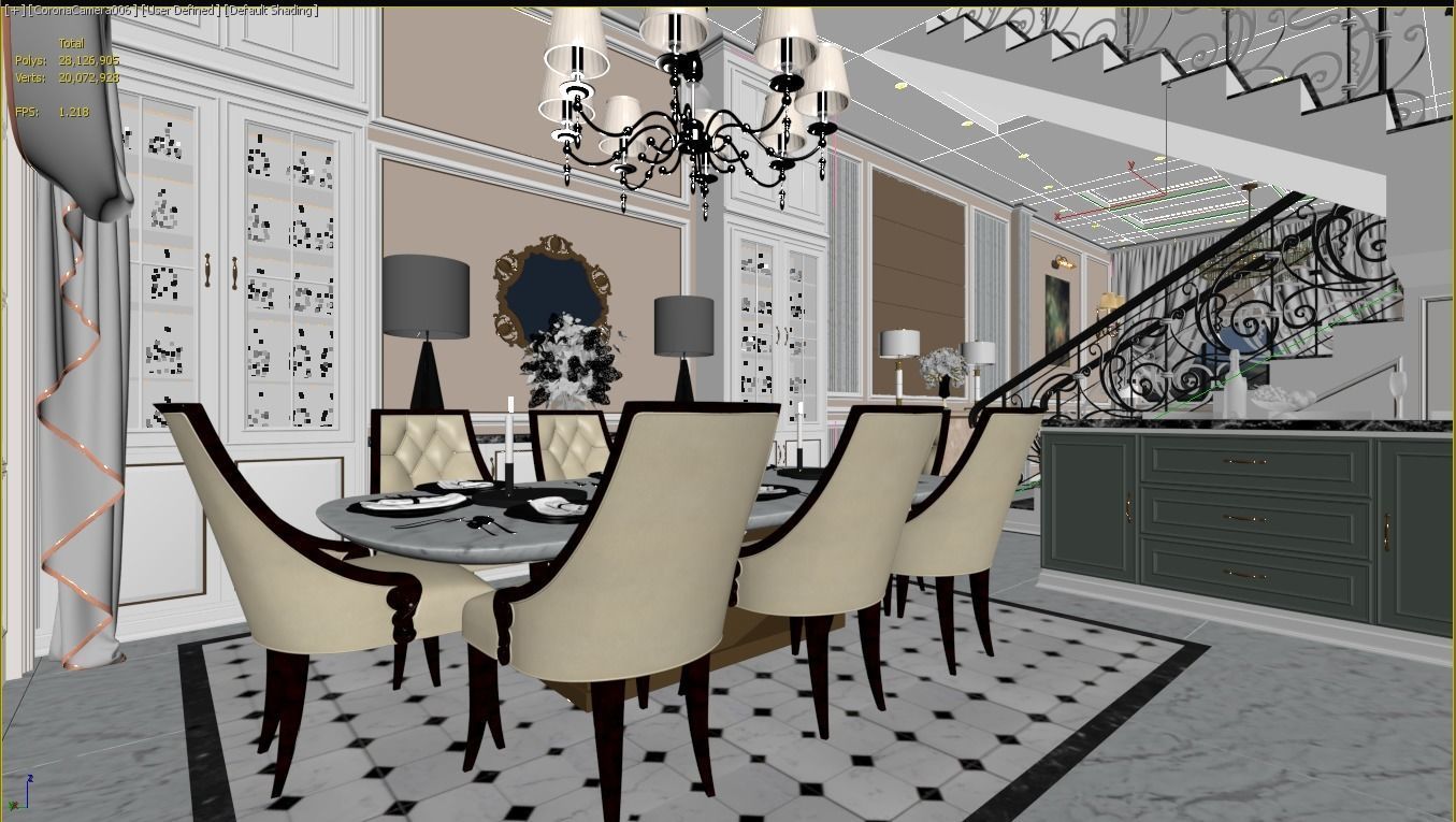 CLASSIC - Apartment interior 3D model_38