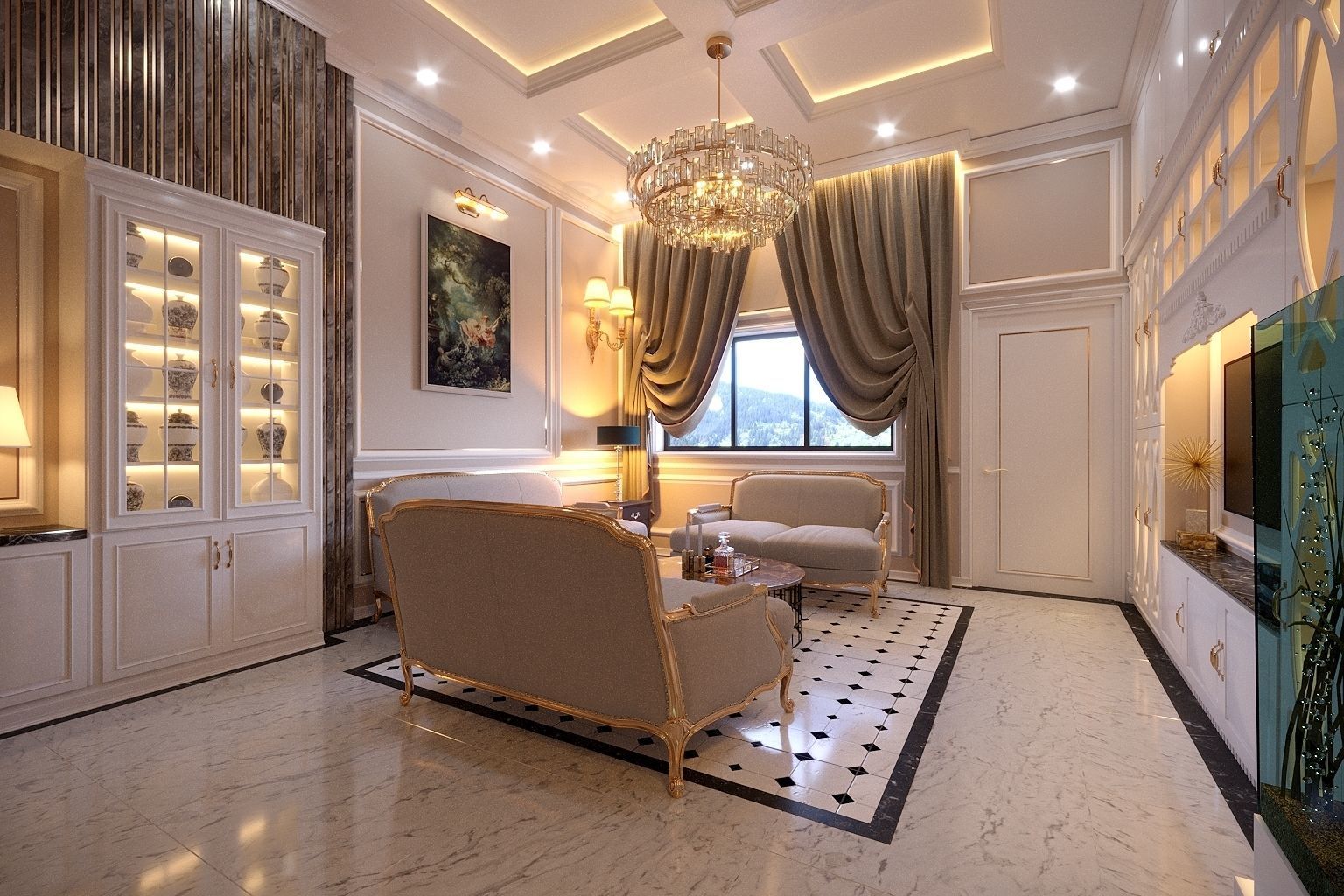 CLASSIC - Apartment interior 3D model_1