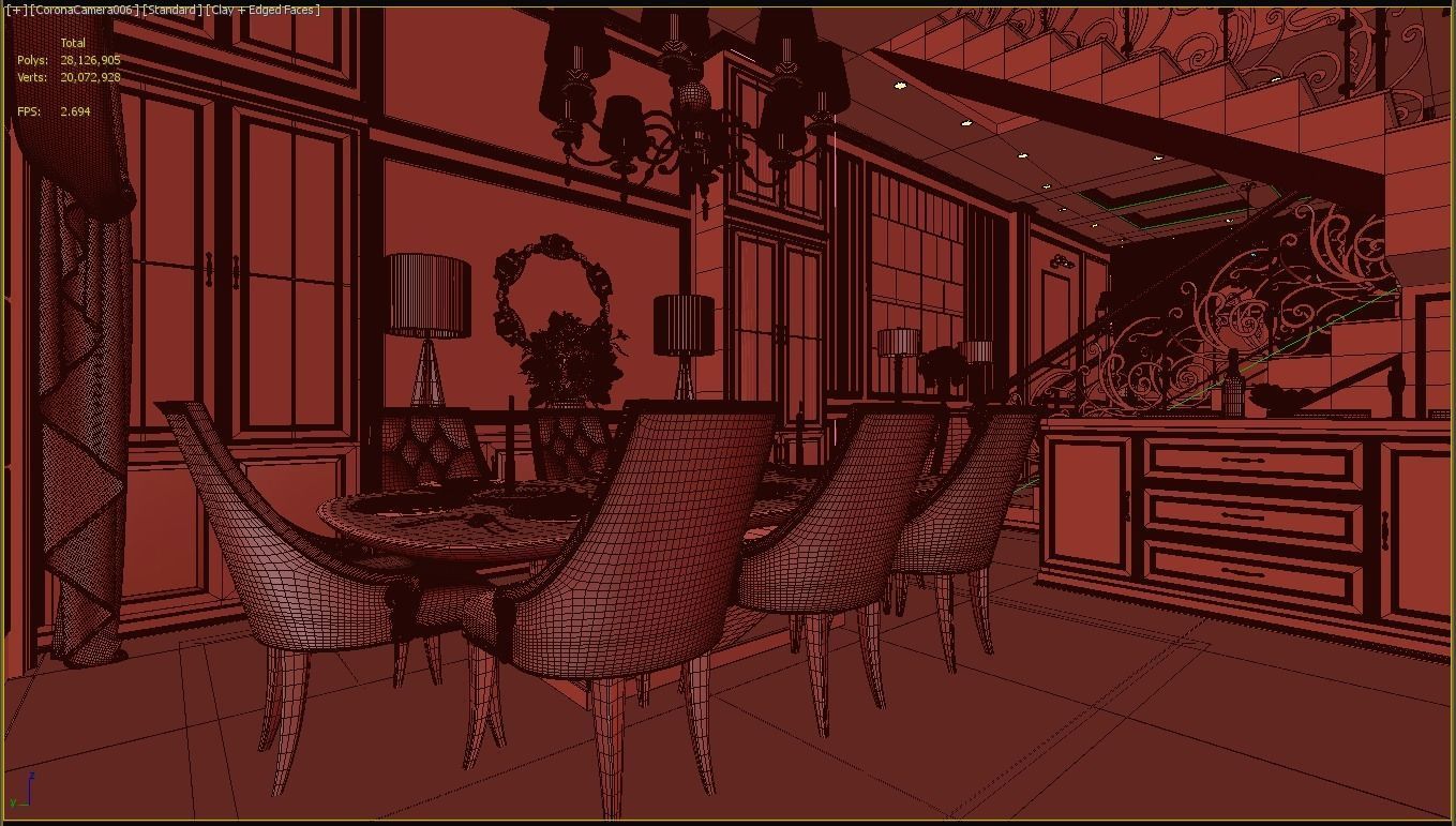 CLASSIC - Apartment interior 3D model_4