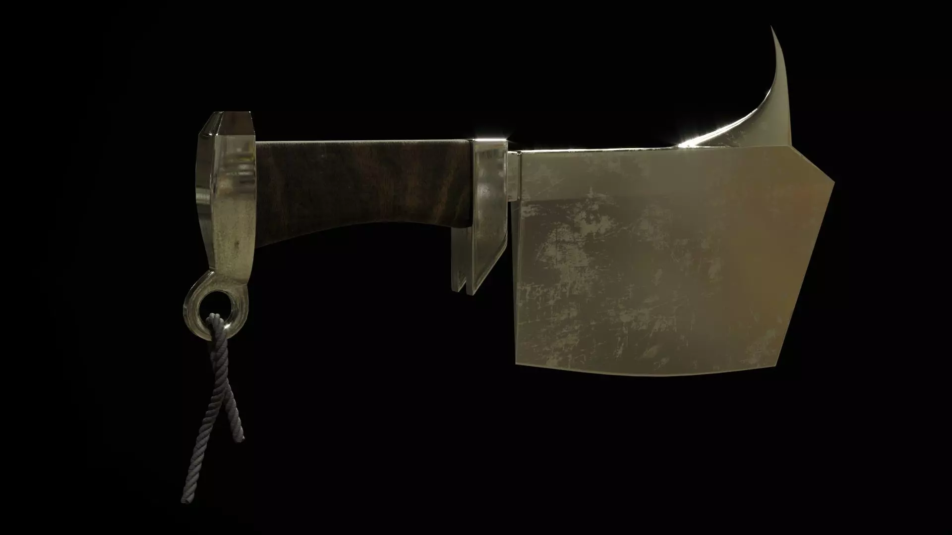 AX KNIFE Low-poly 3D model_0