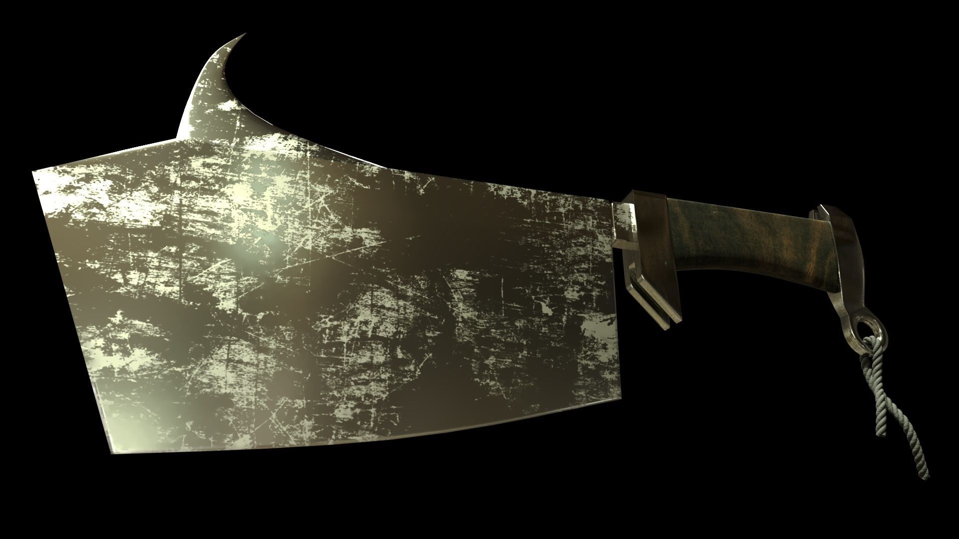AX KNIFE Low-poly 3D model_5