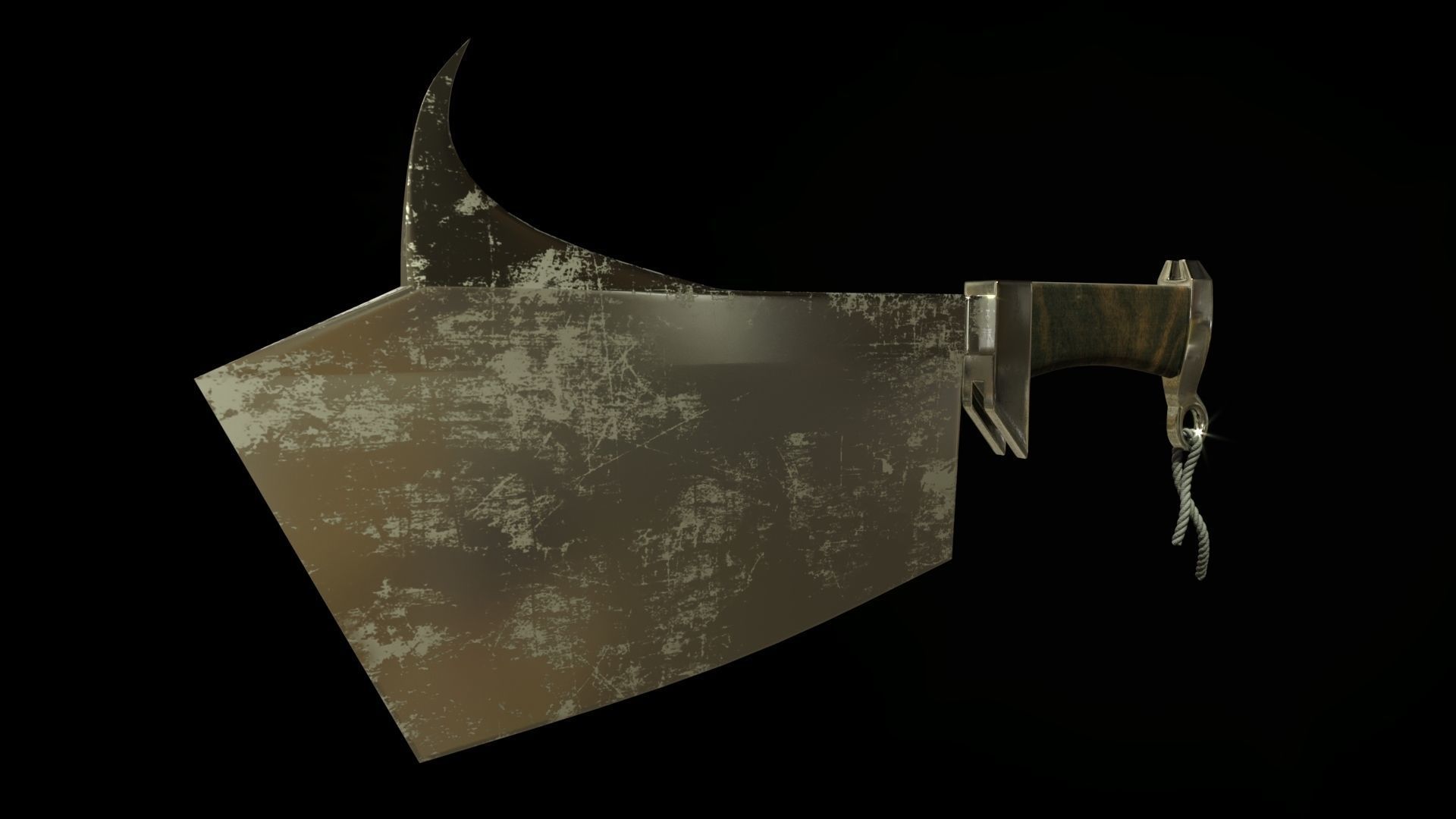 AX KNIFE Low-poly 3D model_2