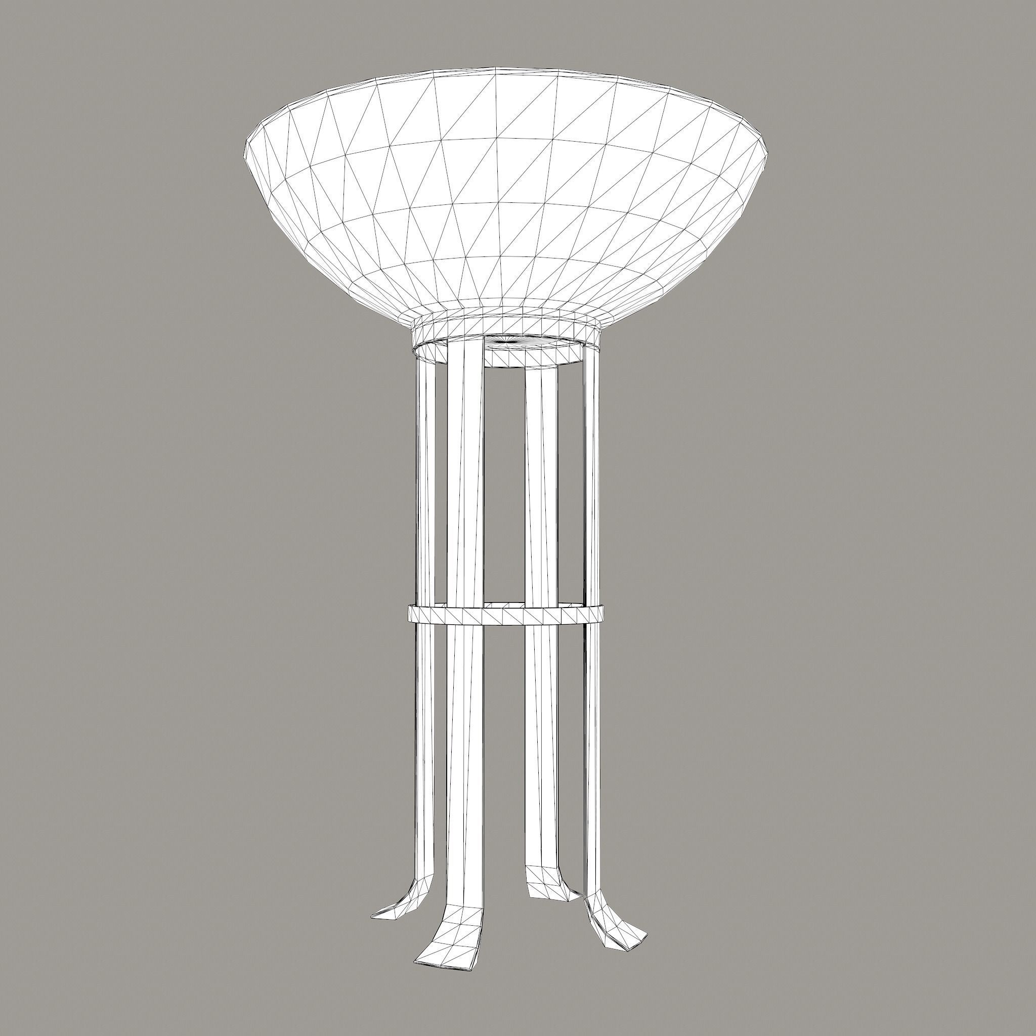 Medieval Style Fire Stand Low-poly 3D model_20